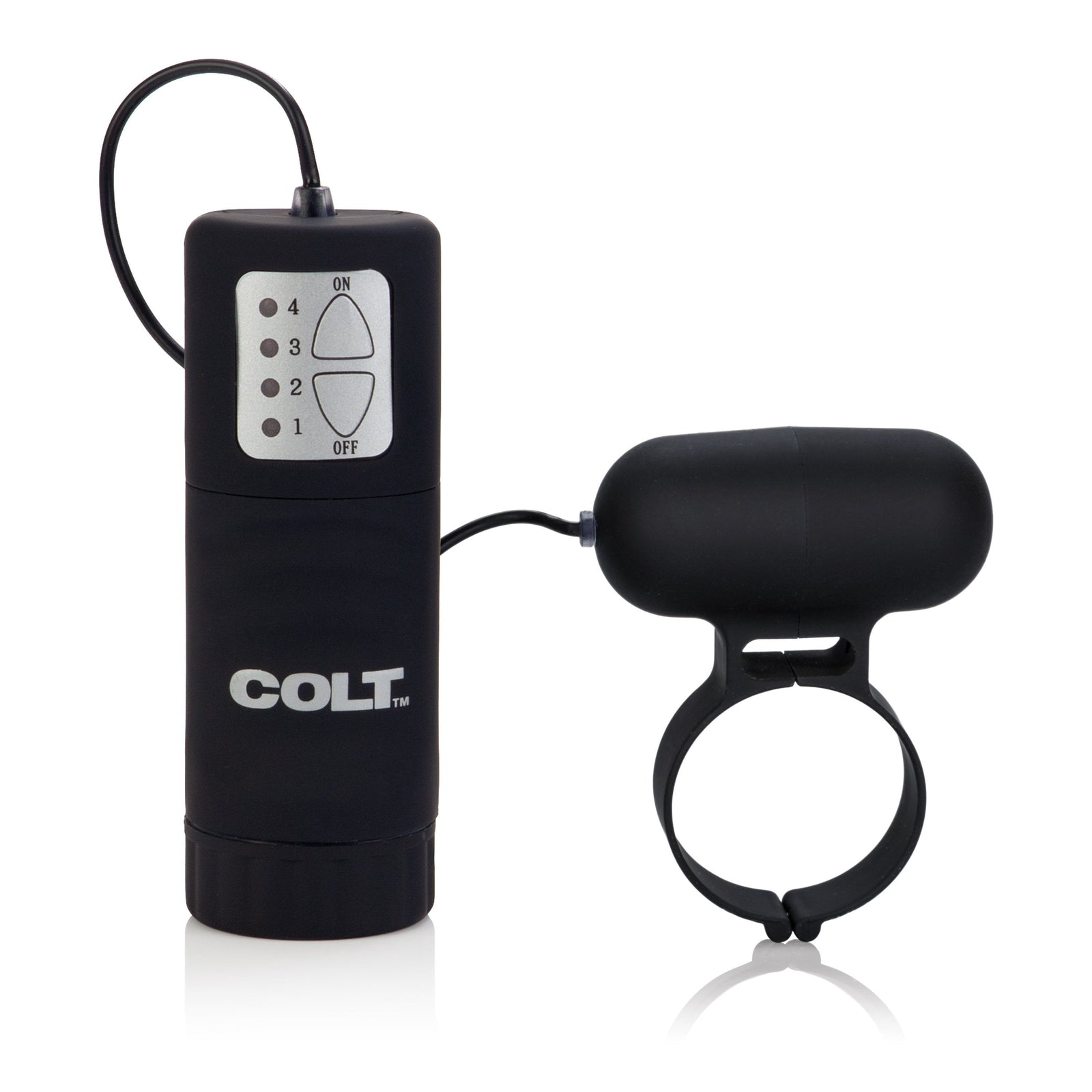California Exotics - COLT Waterproof Power Cock Ring (Black) -  Remote Control Cock Ring (Vibration) Non Rechargeable  Durio.sg