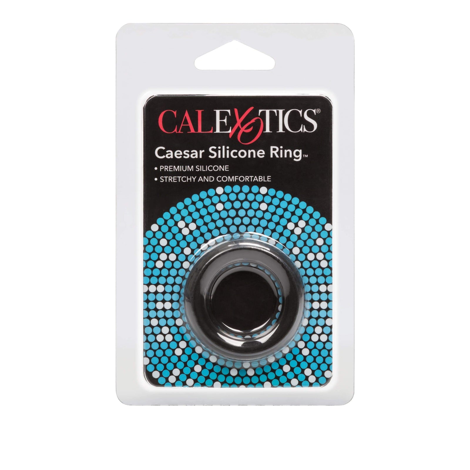 California Exotics - Caesar Silicone Cock Ring (Black) -  Silicone Cock Ring (Non Vibration)  Durio.sg