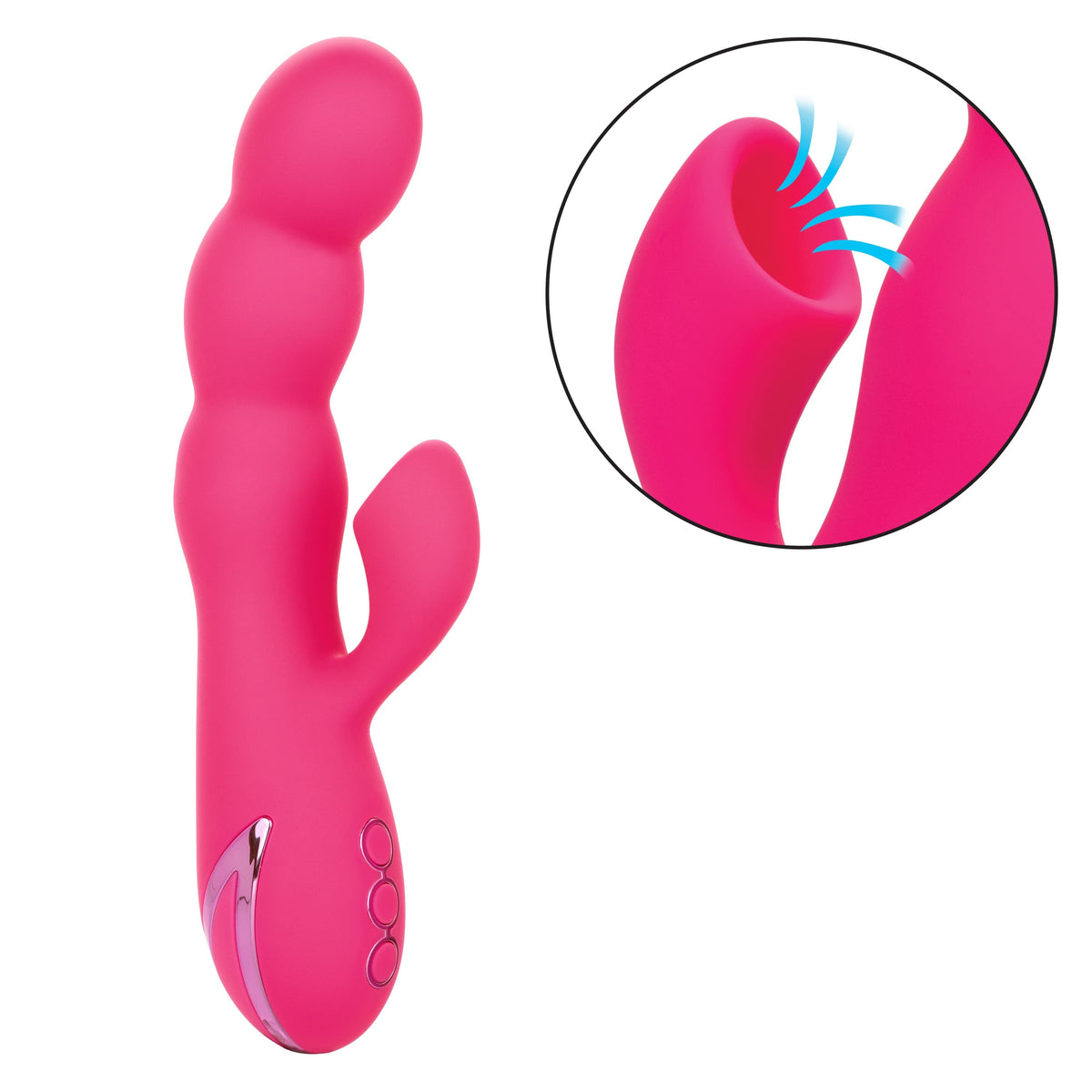 California Exotics - California Dreaming Oceanside Orgasm Suction Rabbit Vibrator (Pink) -  Rabbit Dildo (Vibration) Rechargeable  Durio.sg
