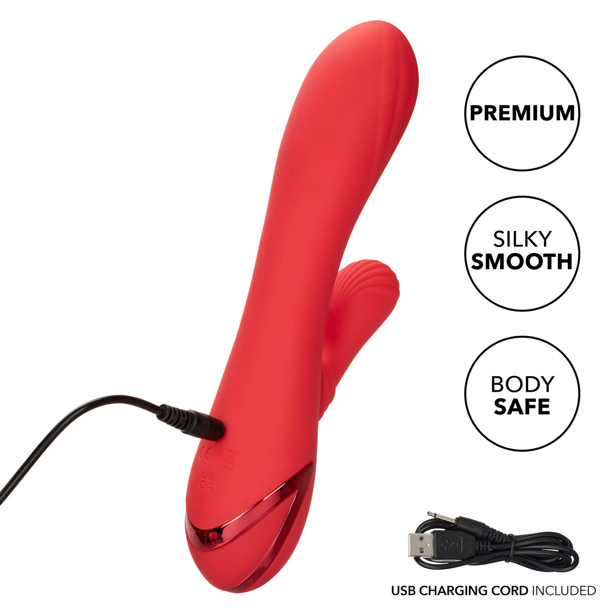 California Exotics - California Dreaming Palisades Passion Heat Swing Rabbit Vibrator (Red) -  Rabbit Dildo (Vibration) Rechargeable  Durio.sg