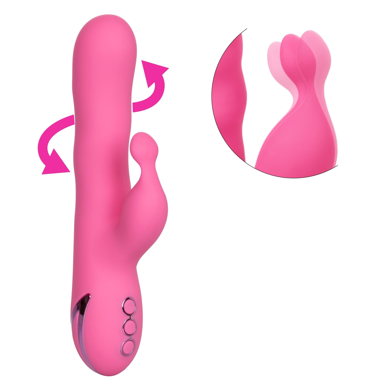 California Exotics - California Dreaming Santa Barbara Surfer Rabbit Vibrator (Pink) -  Rabbit Dildo (Vibration) Rechargeable  Durio.sg
