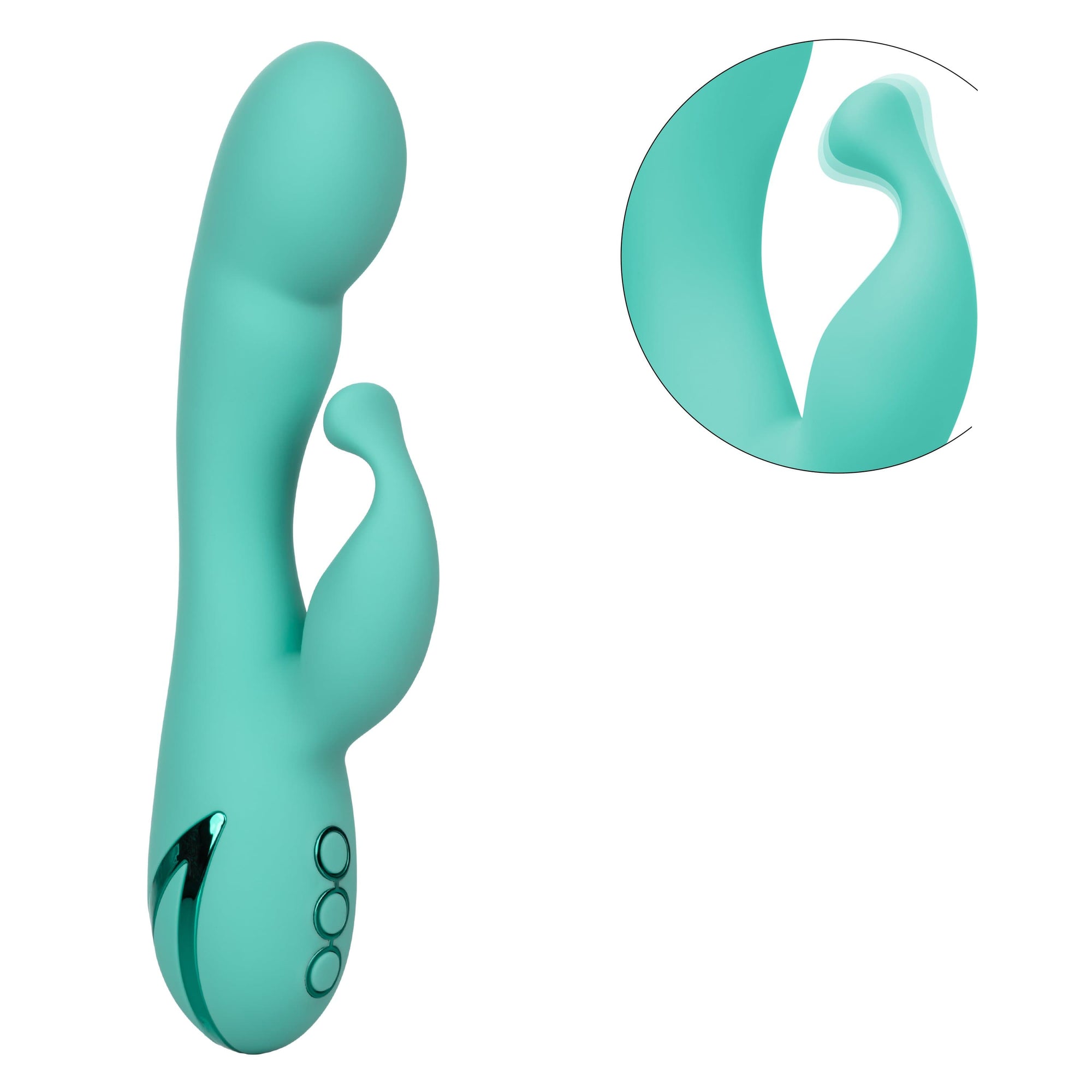 California Exotics - California Dreaming Tahoe Temptation Rabbit Vibrator (Green) -  Rabbit Dildo (Vibration) Rechargeable  Durio.sg