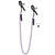 California Exotics - Chain Nipple Clamps (Purple) -  Nipple Clamps (Non Vibration)  Durio.sg