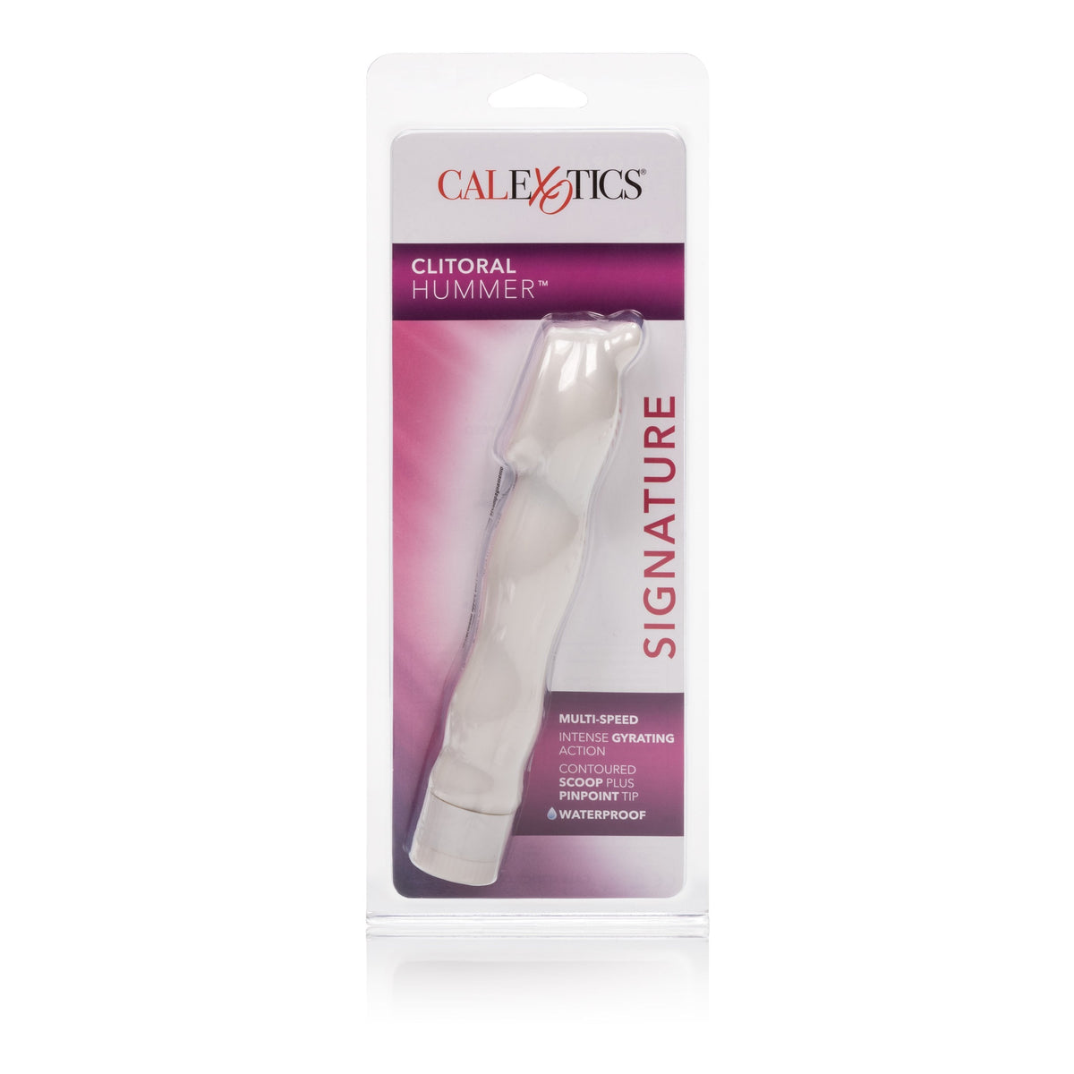 California Exotics - Clitoral Hummer Signature Clit Massager (White) -  Clit Massager (Vibration) Non Rechargeable  Durio.sg