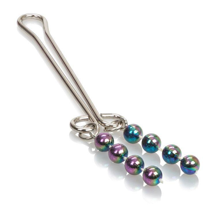 California Exotics - Clitoral Jewelry (Pearl Metallic) -  Clitoral Clamps  Durio.sg