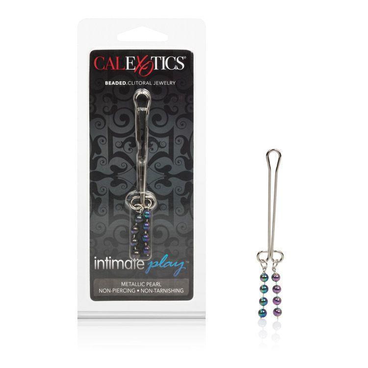 California Exotics - Clitoral Jewelry (Pearl Metallic) -  Clitoral Clamps  Durio.sg
