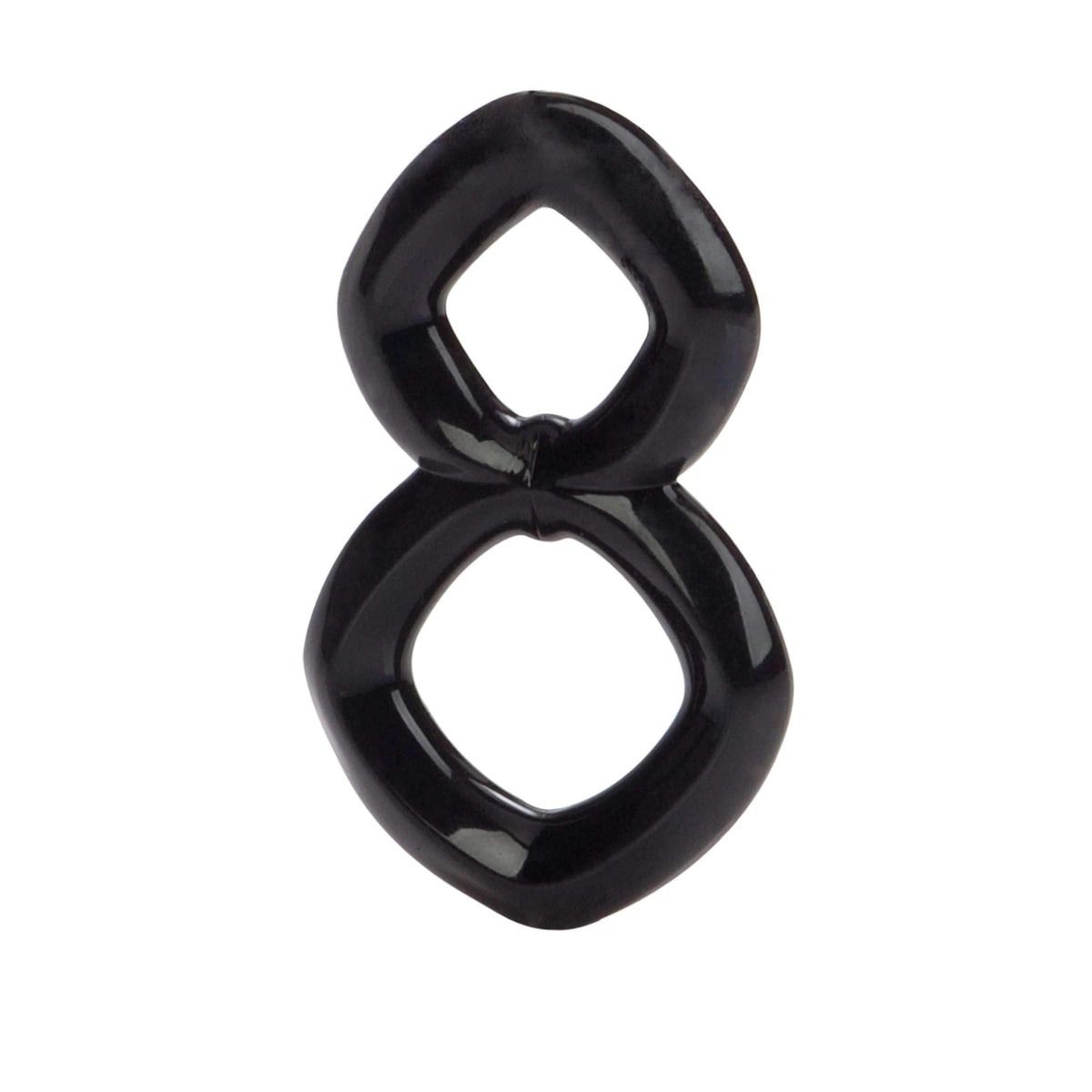 California Exotics - Crazy 8 Cock And Ball Ring (Black) -  Cock Ring (Non Vibration)  Durio.sg