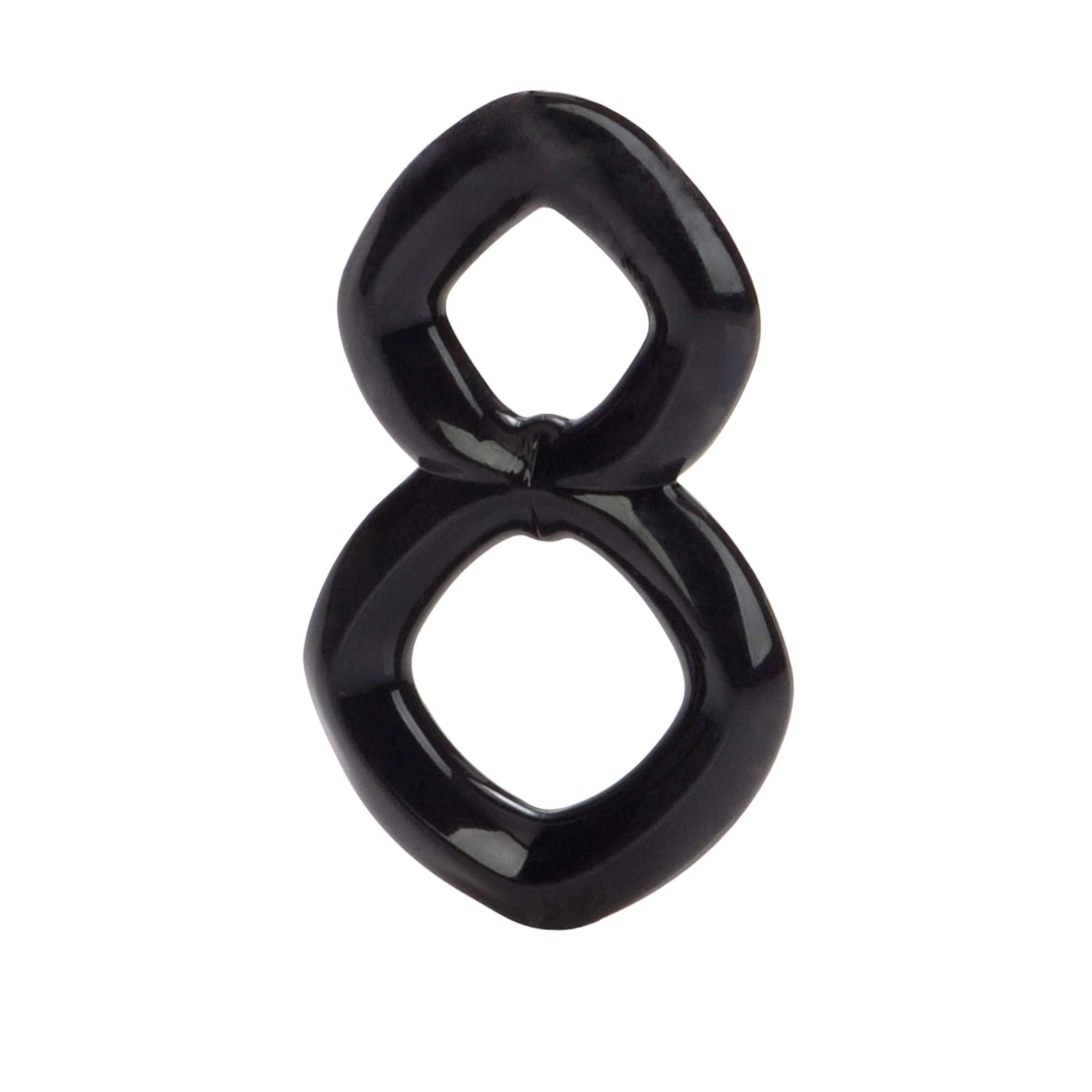 California Exotics - Crazy 8 Cock And Ball Ring (Black) -  Cock Ring (Non Vibration)  Durio.sg