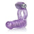 California Exotics - Double Diver Vibrating Cock Ring (Purple) -  Rubber Cock Ring (Vibration) Non Rechargeable  Durio.sg