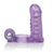 California Exotics - Double Diver Vibrating Cock Ring (Purple) -  Rubber Cock Ring (Vibration) Non Rechargeable  Durio.sg