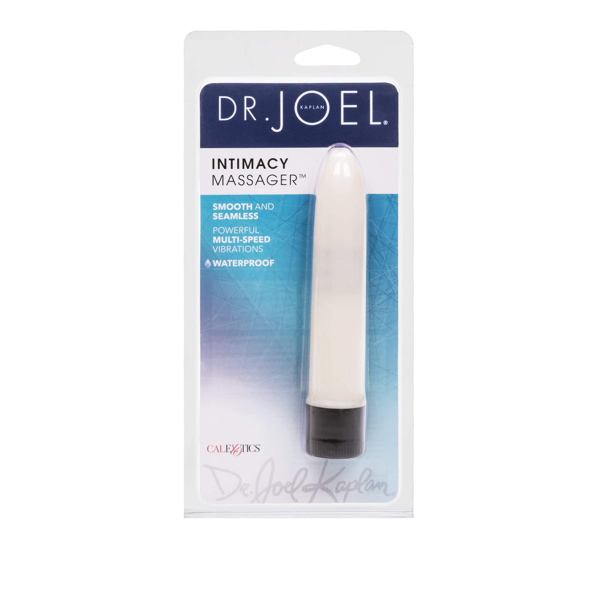 California Exotics - Dr Joel Kaplan Intimacy Vibrating  Massager 4.5" (White) -  Non Realistic Dildo w/o suction cup (Vibration) Non Rechargeable  Durio.sg