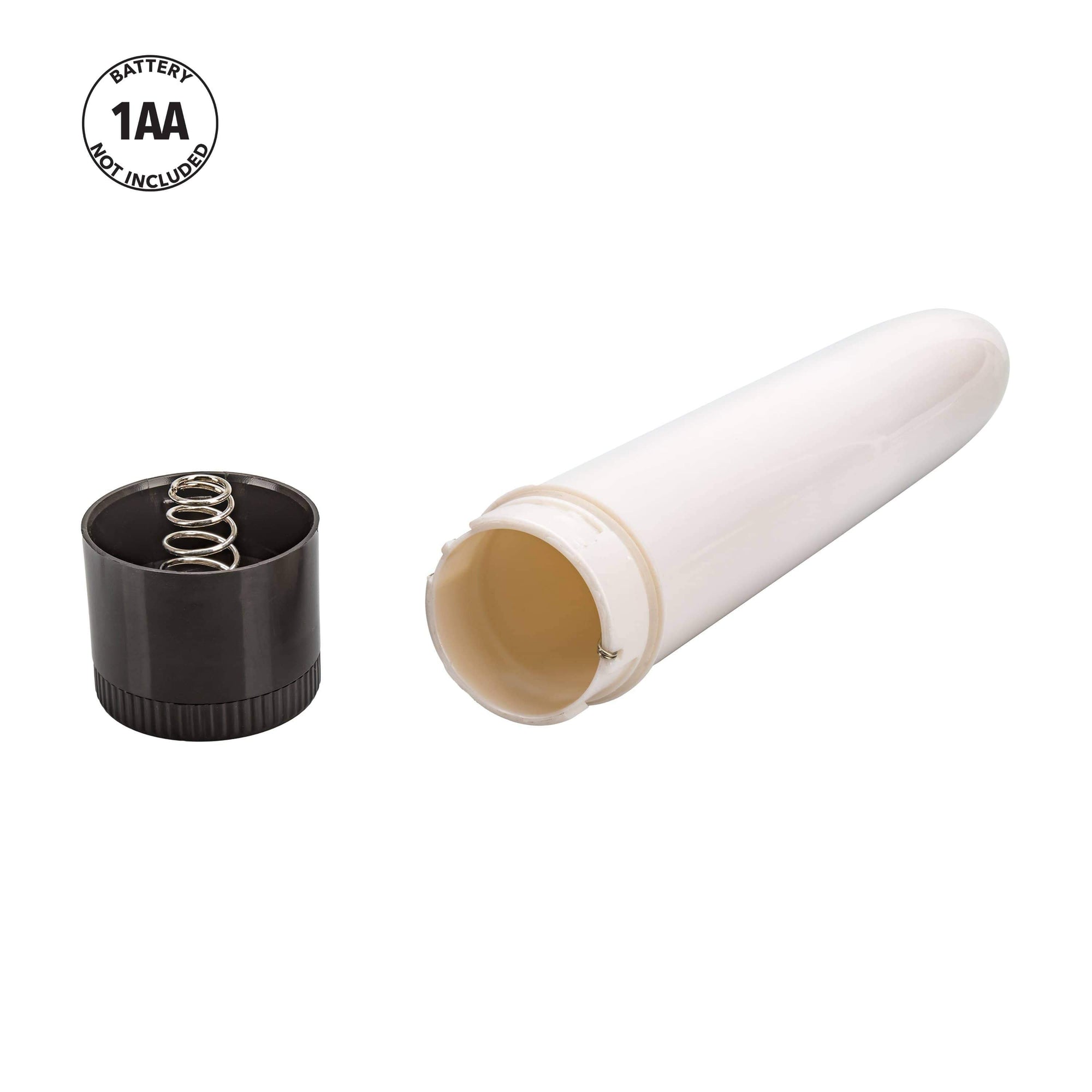 California Exotics - Dr Joel Kaplan Intimacy Vibrating  Massager 4.5" (White) -  Non Realistic Dildo w/o suction cup (Vibration) Non Rechargeable  Durio.sg
