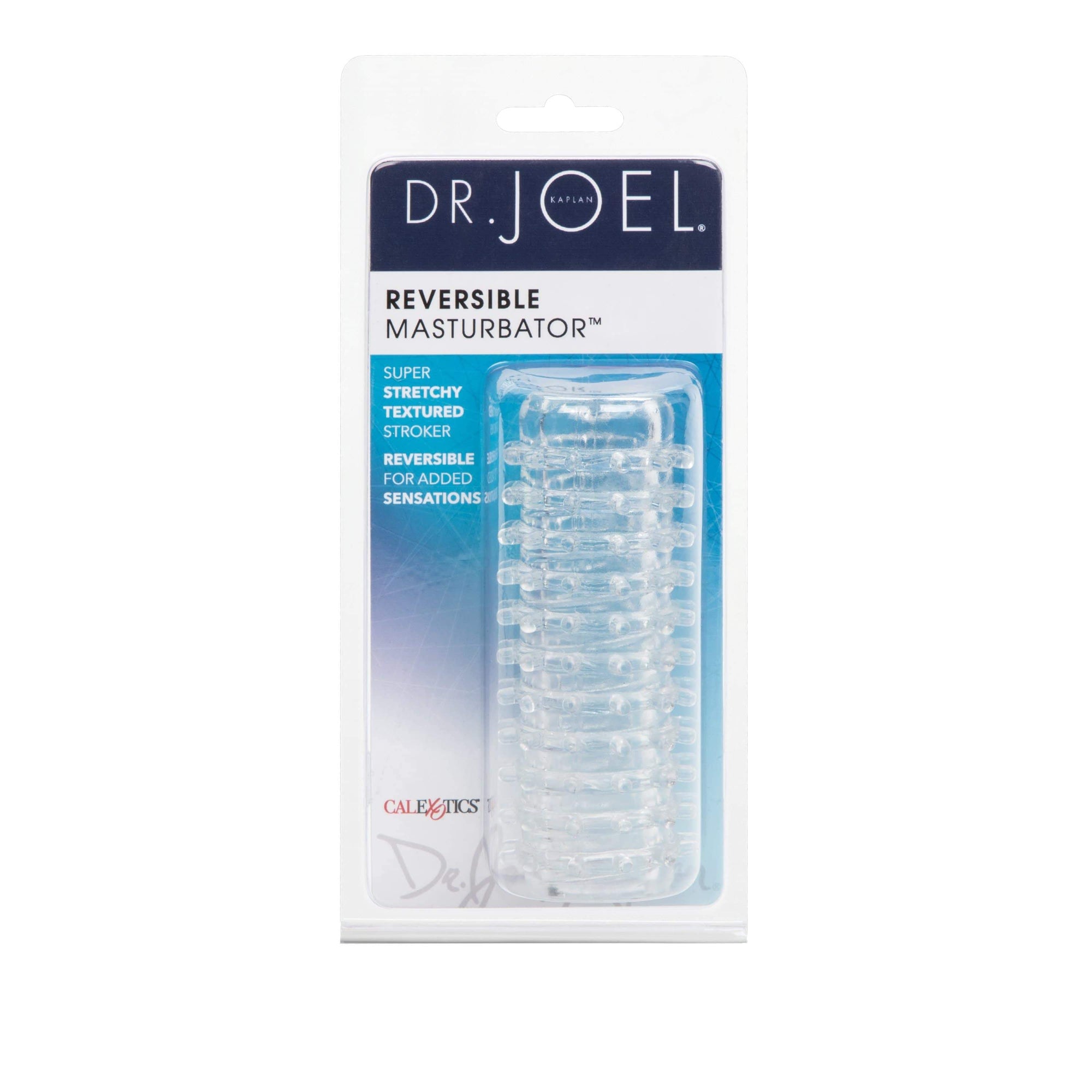 California Exotics - Dr Joel Kaplan Reversible Masturbator (Clear) -  Masturbator Soft Stroker (Non Vibration)  Durio.sg