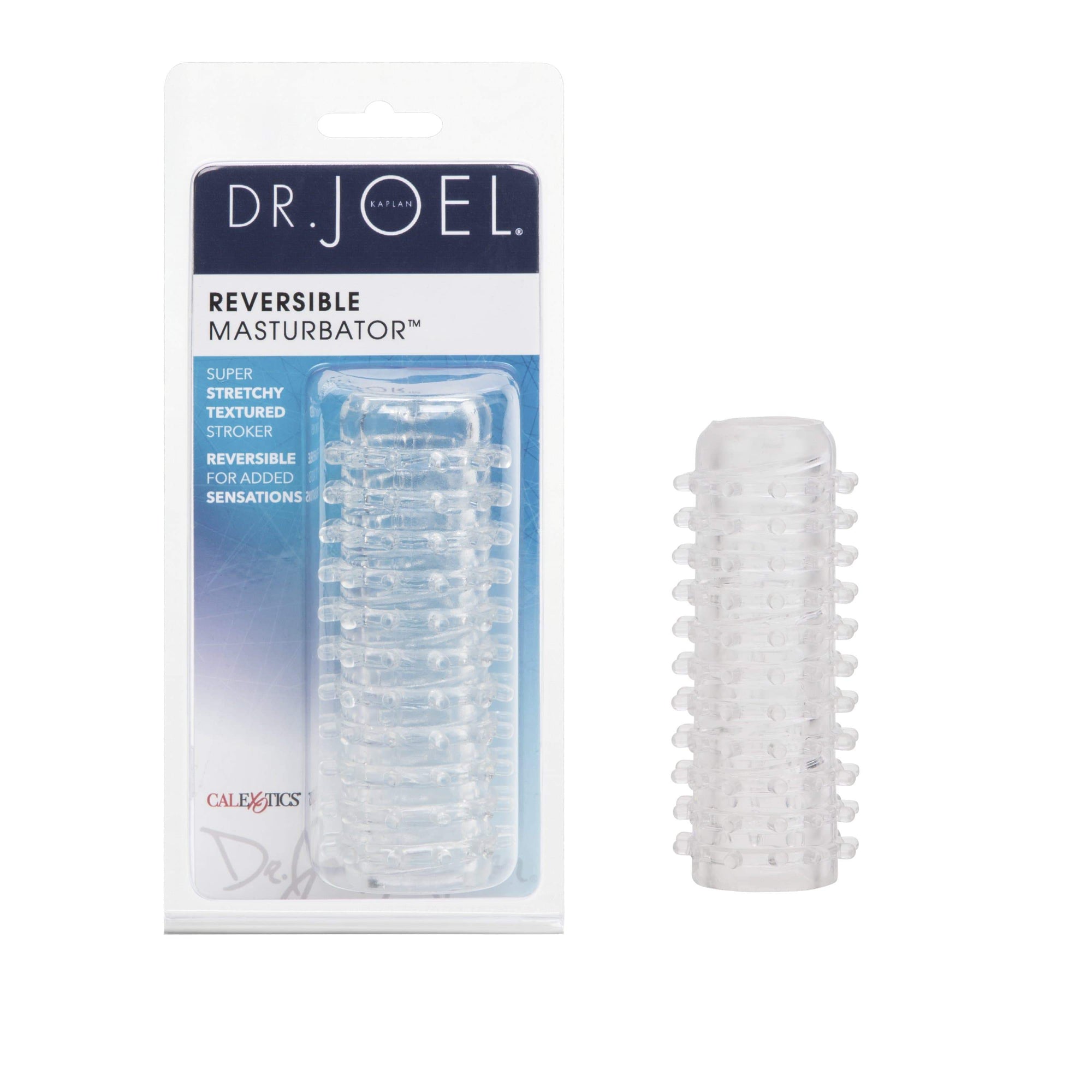 California Exotics - Dr Joel Kaplan Reversible Masturbator (Clear) -  Masturbator Soft Stroker (Non Vibration)  Durio.sg