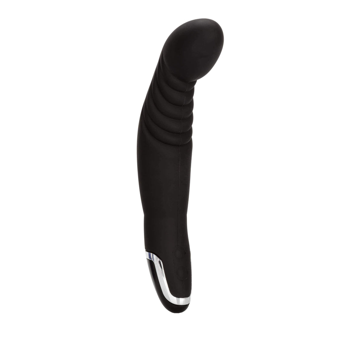 California Exotics - Dr Joel Kaplan Silicone Ridged P Prostate Massager (Black) -  Prostate Massager (Vibration) Non Rechargeable  Durio.sg