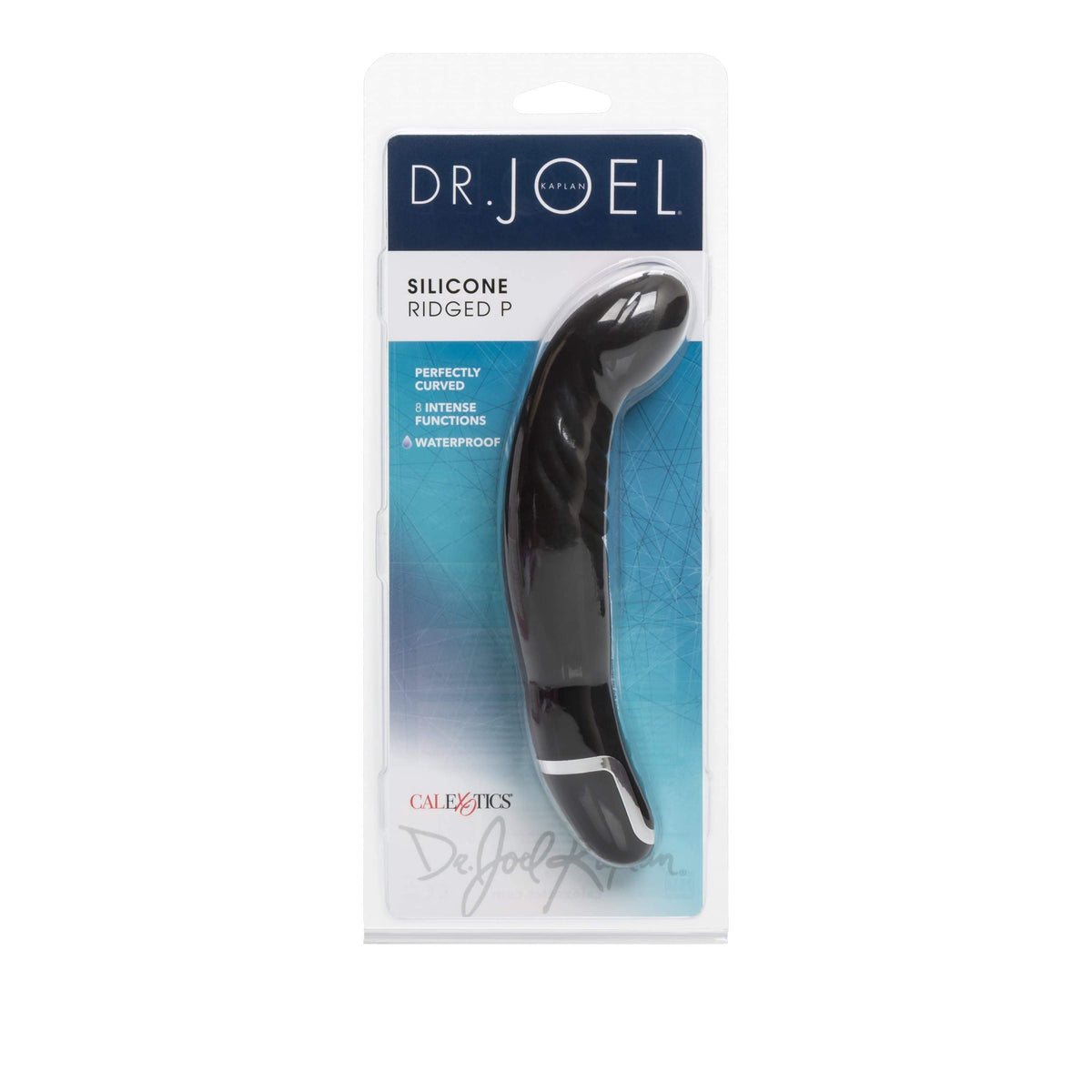 California Exotics - Dr Joel Kaplan Silicone Ridged P Prostate Massager (Black) -  Prostate Massager (Vibration) Non Rechargeable  Durio.sg