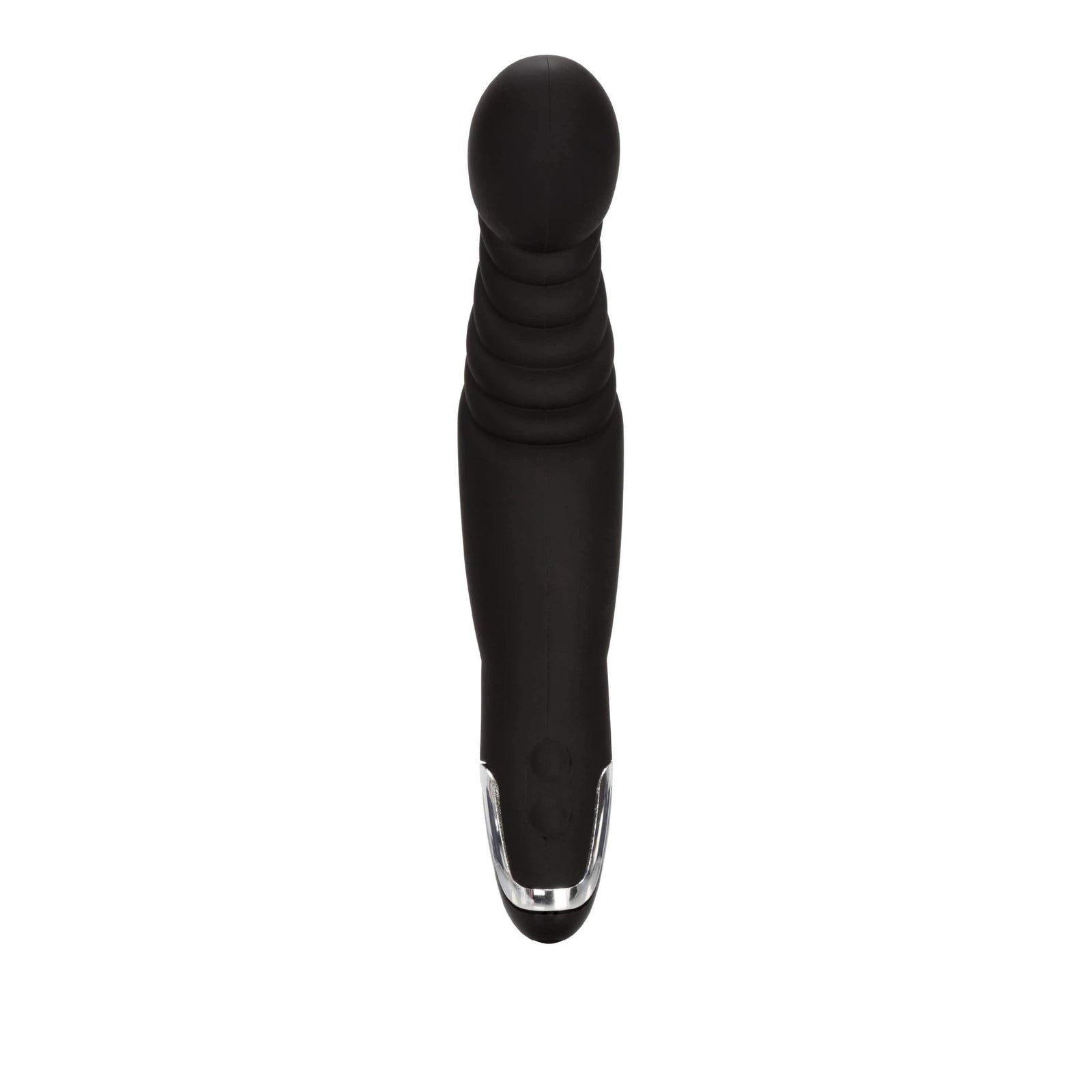 California Exotics - Dr Joel Kaplan Silicone Ridged P Prostate Massager (Black) -  Prostate Massager (Vibration) Non Rechargeable  Durio.sg