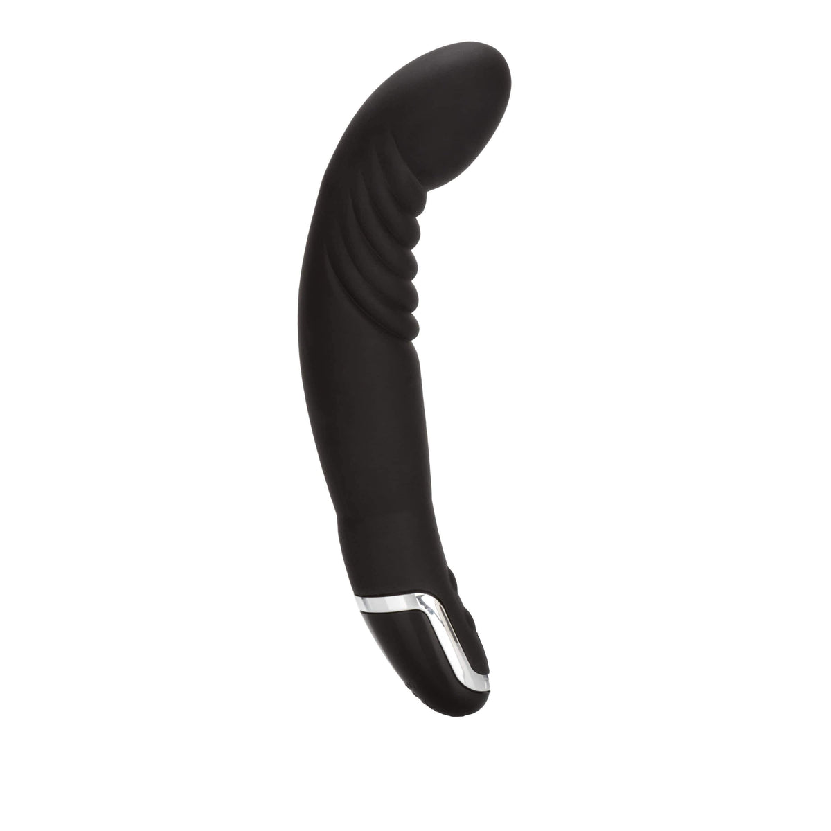 California Exotics - Dr Joel Kaplan Silicone Ridged P Prostate Massager (Black) -  Prostate Massager (Vibration) Non Rechargeable  Durio.sg