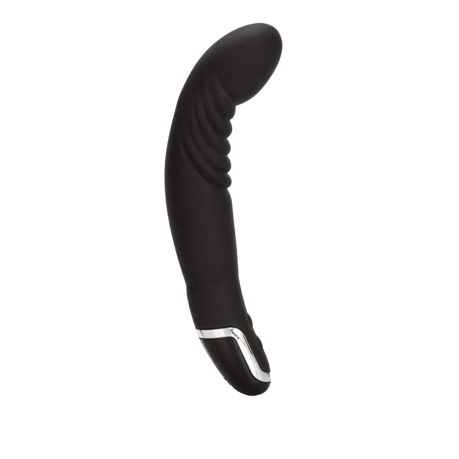 California Exotics - Dr Joel Kaplan Silicone Ridged P Prostate Massager (Black) -  Prostate Massager (Vibration) Non Rechargeable  Durio.sg