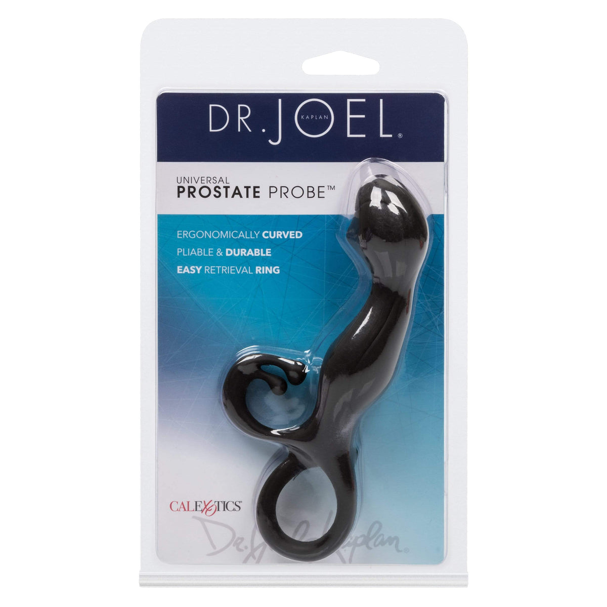 California Exotics - Dr Joel Kaplan Universal Prostate Probe Massager (Black) -  Anal Plug (Non Vibration)  Durio.sg
