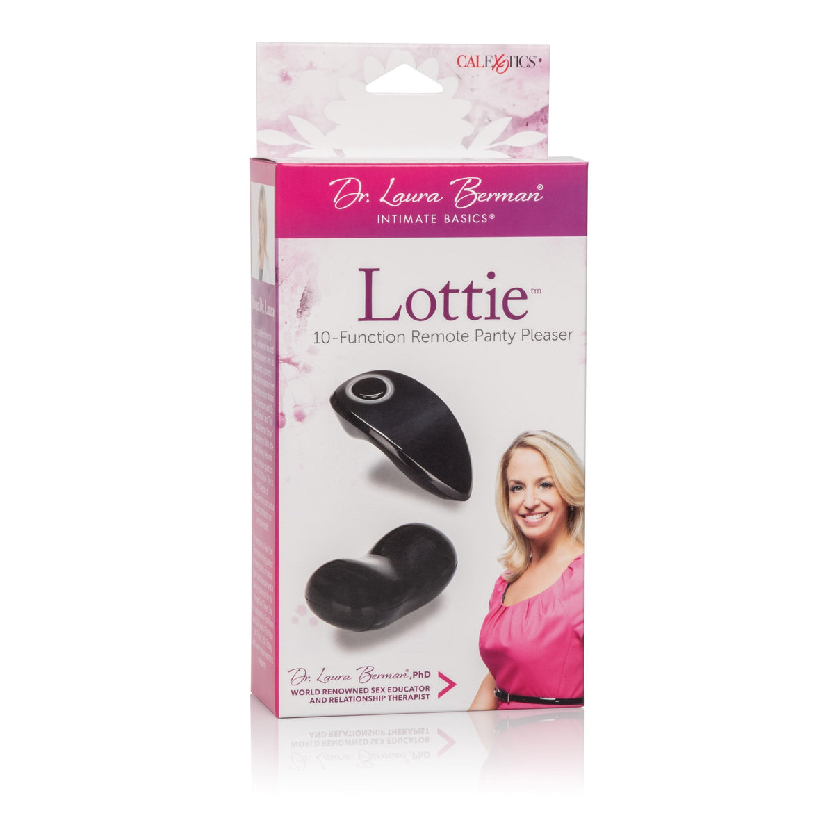 California Exotics - Dr Laura Berman Lottie 10 Function Remote Panty Pleaser (Black) -  Panties Massager Remote Control (Vibration) Non Rechargeable  Durio.sg