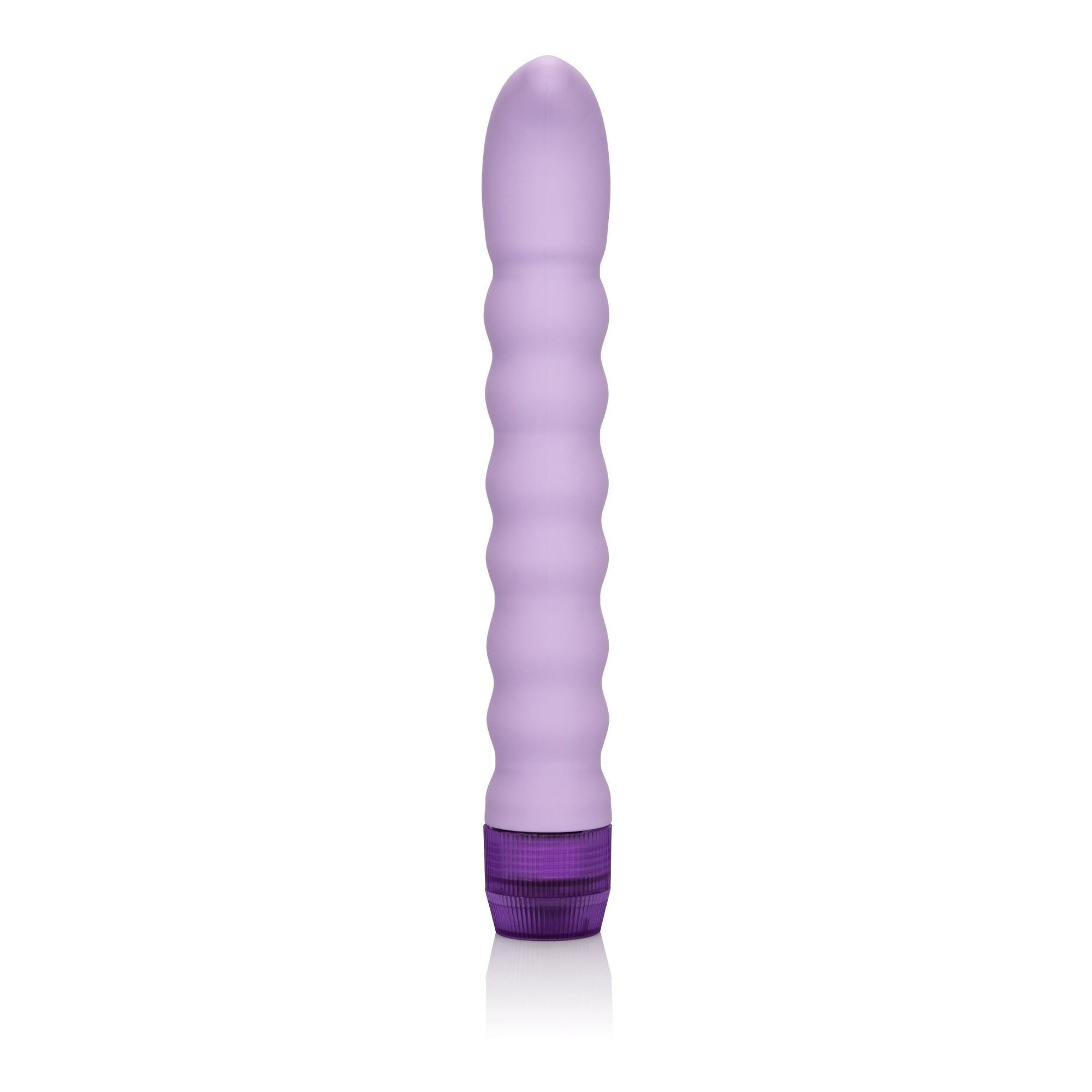 California Exotics - Dr Laura Berman Paris Ribbed G-Spot Vibrator (Purple) -  G Spot Dildo (Vibration) Non Rechargeable  Durio.sg