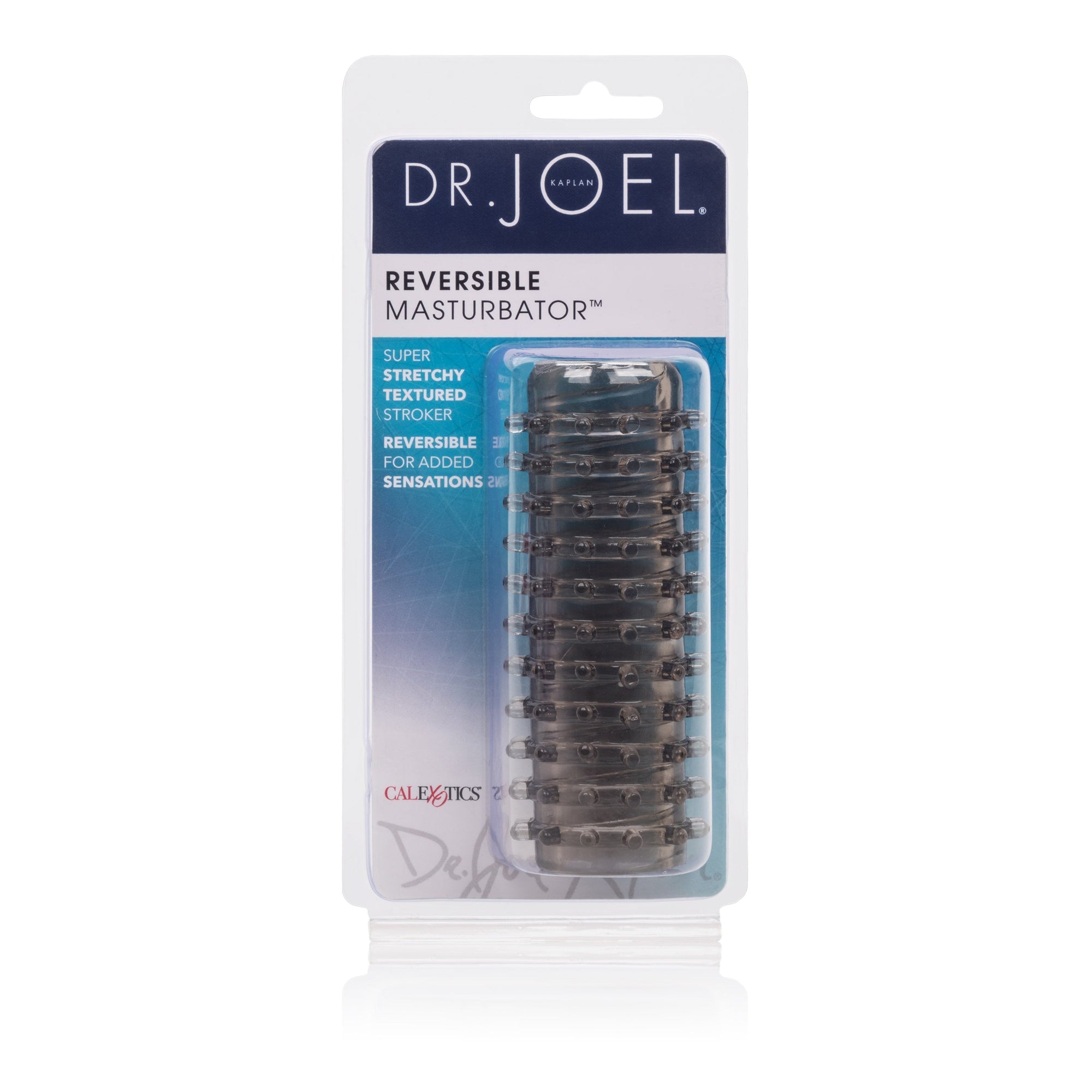California Exotics - Dr. Joel Kaplan Reversible Masturbator (Black) -  Masturbator Soft Stroker (Non Vibration)  Durio.sg