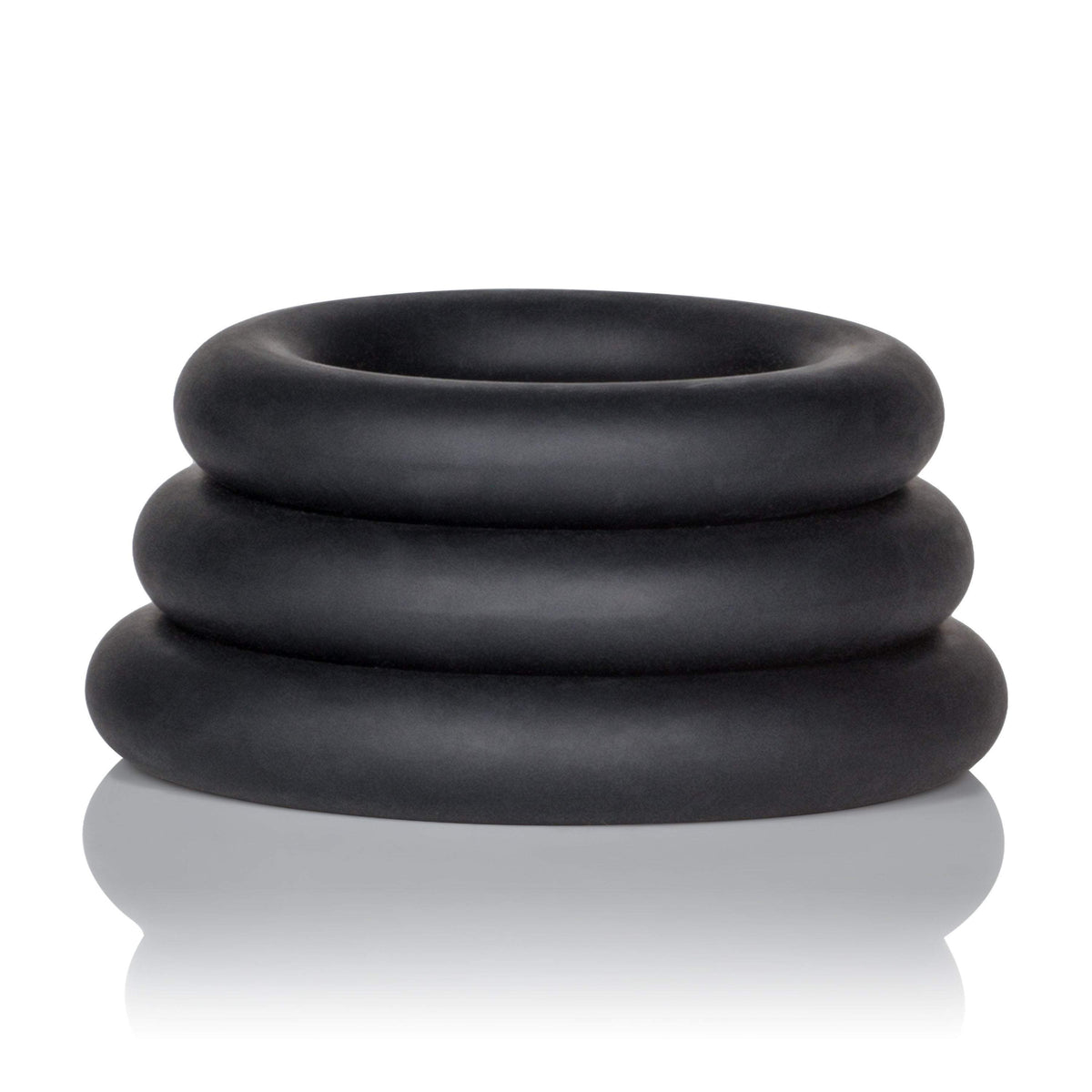 California Exotics - Dr. Joel Kaplan Silicone Support Cock Rings (Black) -  Silicone Cock Ring (Non Vibration)  Durio.sg