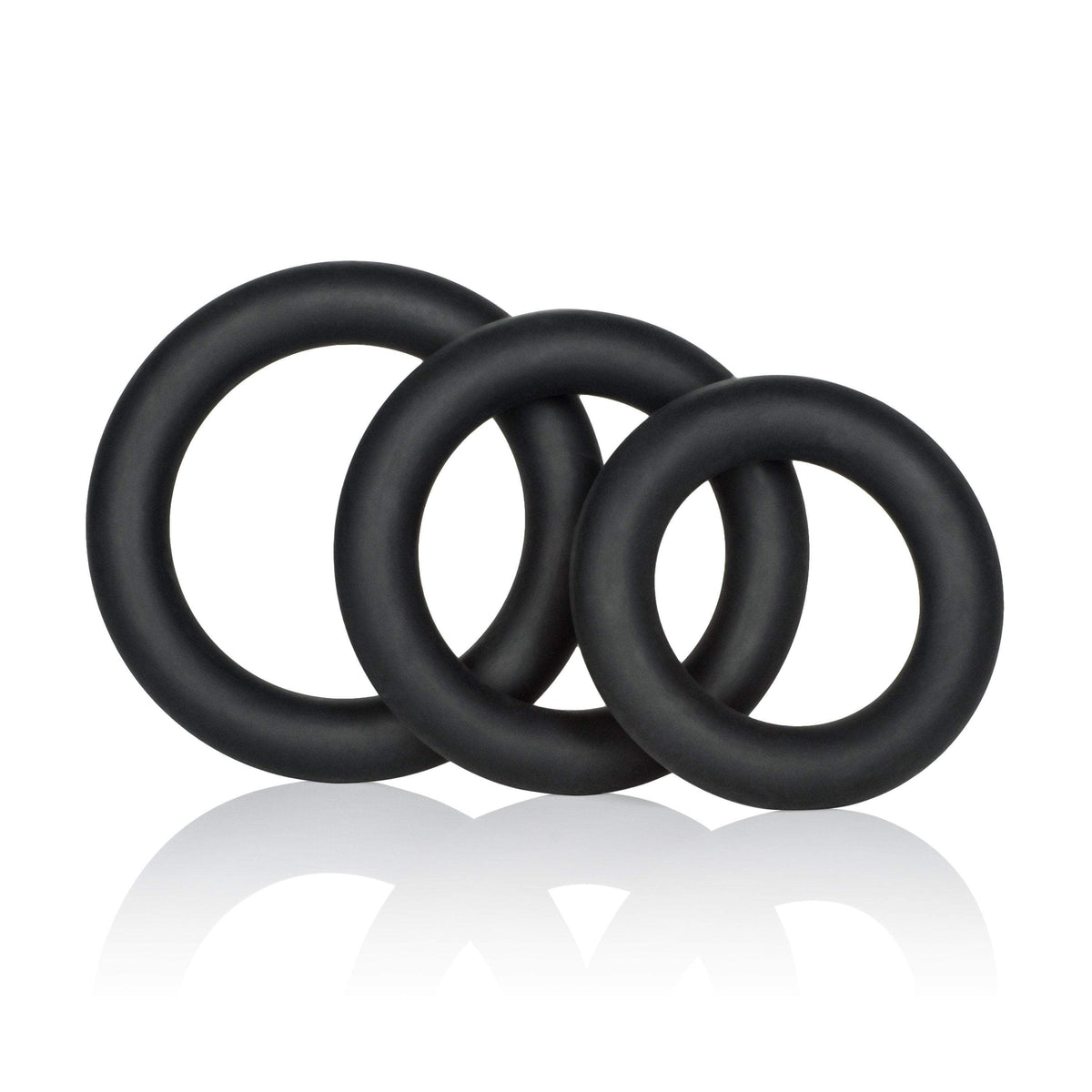 California Exotics - Dr. Joel Kaplan Silicone Support Cock Rings (Black) -  Silicone Cock Ring (Non Vibration)  Durio.sg