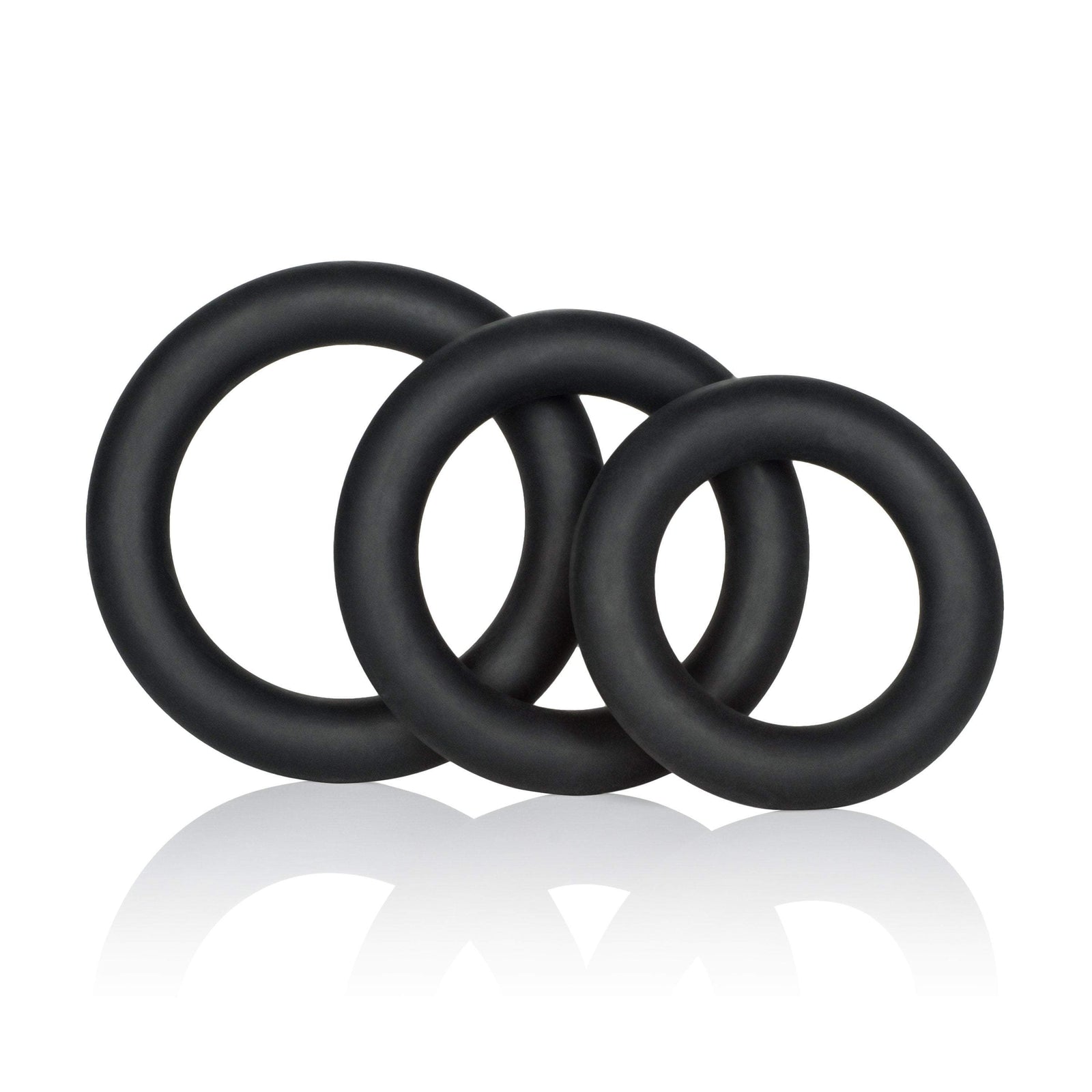 California Exotics - Dr. Joel Kaplan Silicone Support Cock Rings (Black) -  Silicone Cock Ring (Non Vibration)  Durio.sg