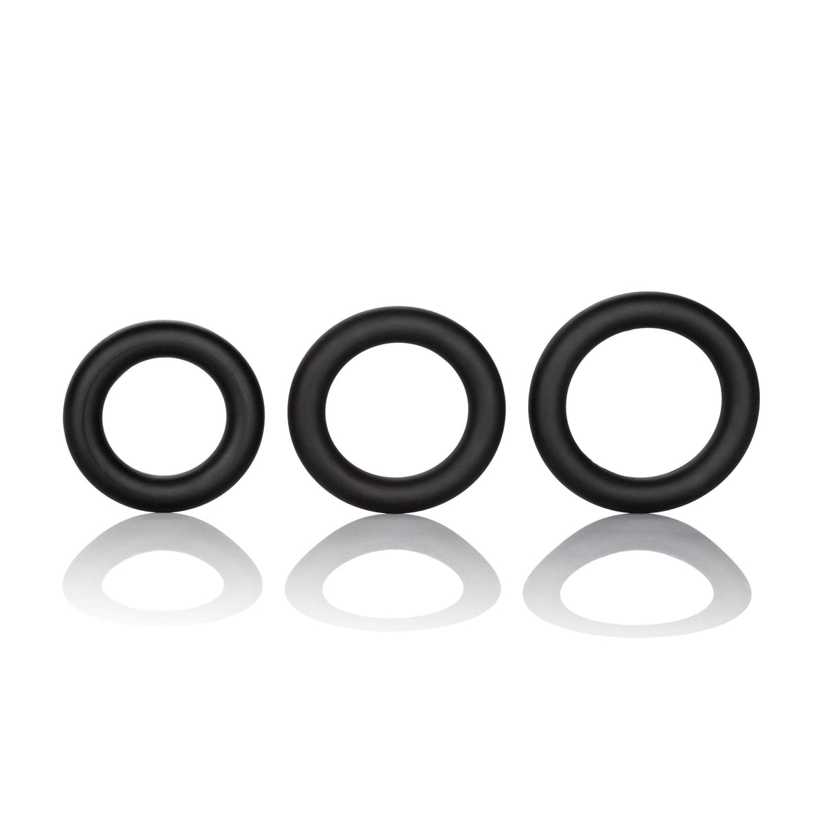 California Exotics - Dr. Joel Kaplan Silicone Support Cock Rings (Black) -  Silicone Cock Ring (Non Vibration)  Durio.sg