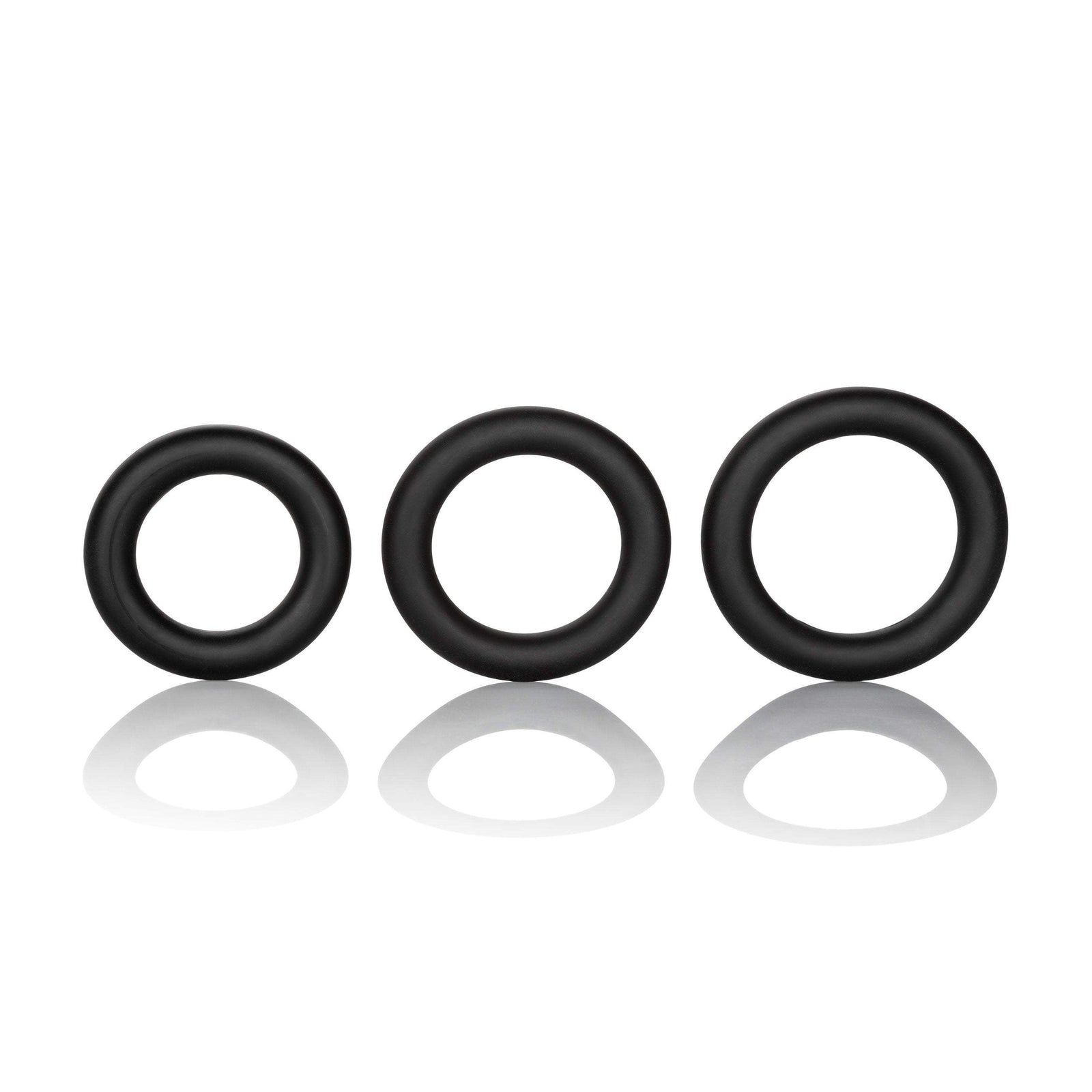 California Exotics - Dr. Joel Kaplan Silicone Support Cock Rings (Black) -  Silicone Cock Ring (Non Vibration)  Durio.sg