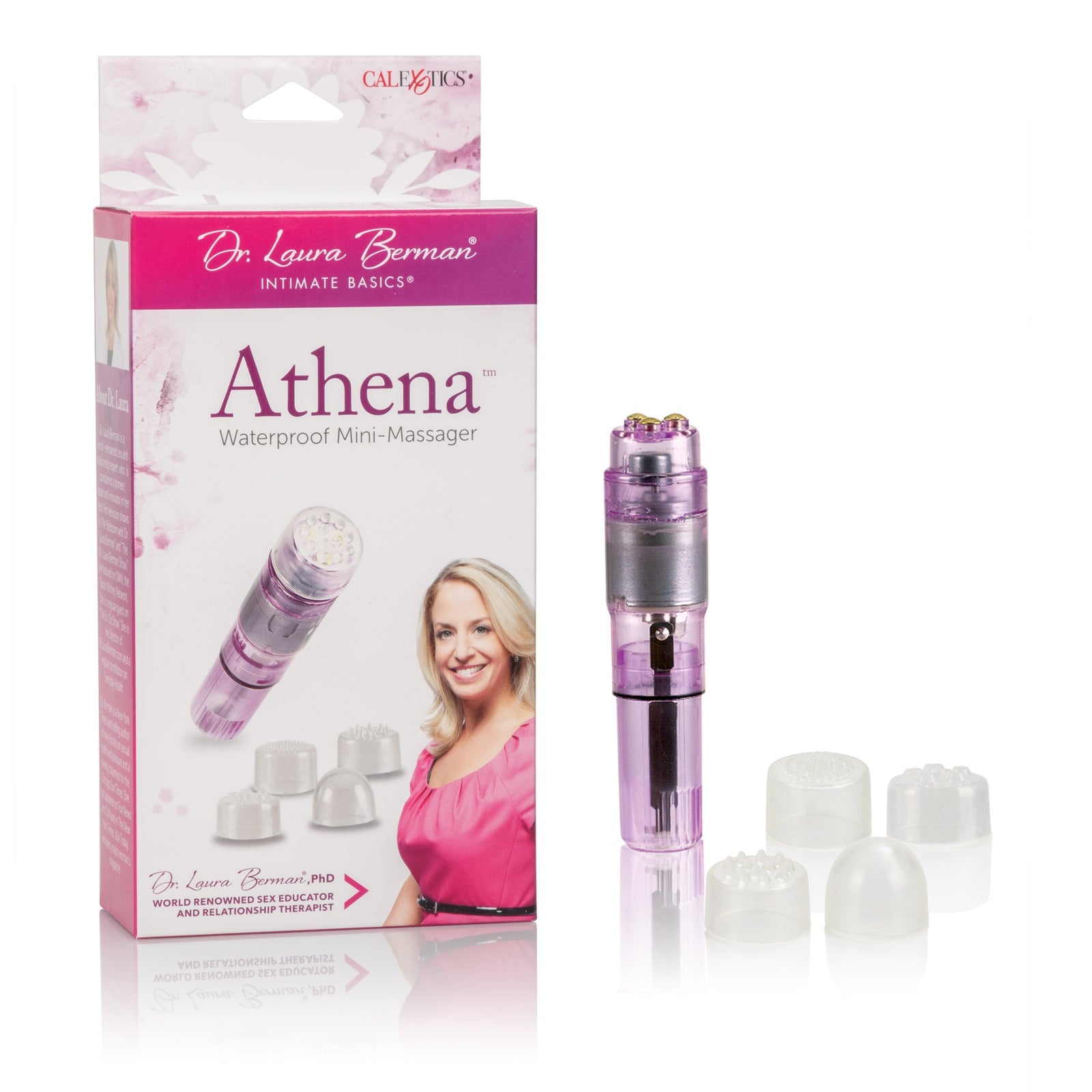 California Exotics - Dr. Laura Berman Athena Waterproof Mini Clit Massager (Purple) -  Clit Massager (Vibration) Non Rechargeable  Durio.sg