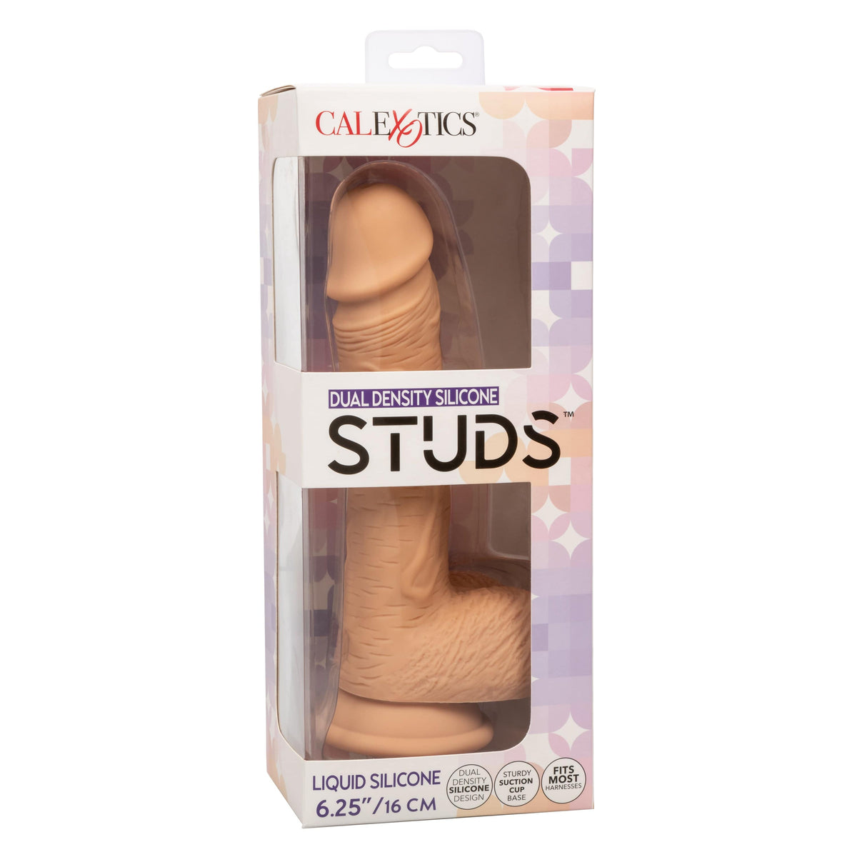 California Exotics - Dual Density Silicone Studs Realistic Dildo -  Realistic Dildo with suction cup (Non Vibration)  Durio.sg