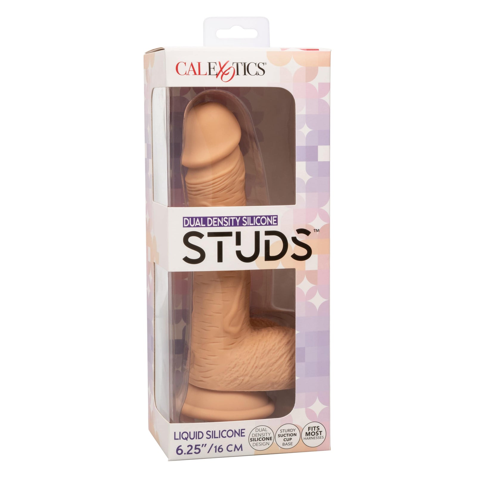 California Exotics - Dual Density Silicone Studs Realistic Dildo -  Realistic Dildo with suction cup (Non Vibration)  Durio.sg