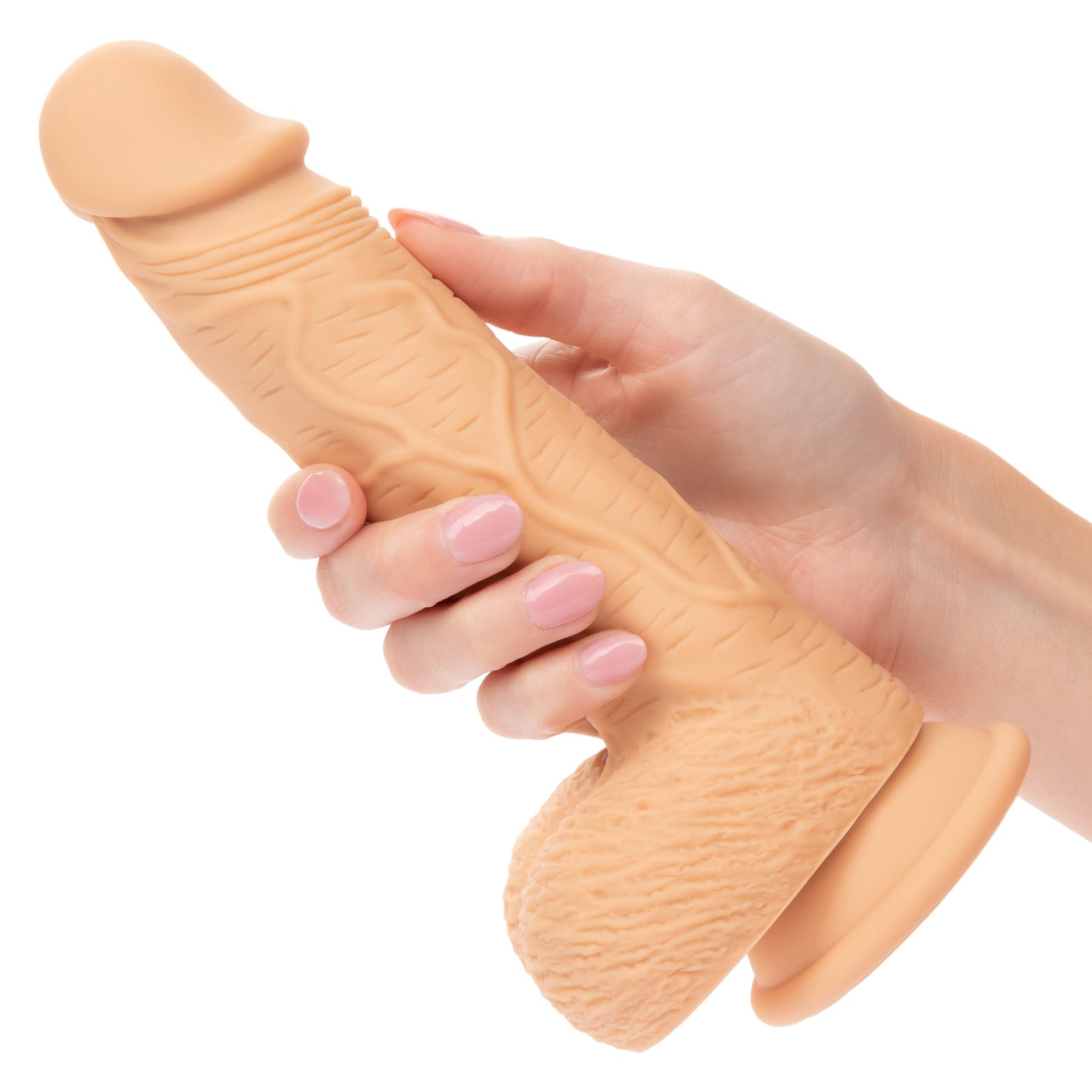 California Exotics - Dual Density Silicone Studs Realistic Dildo -  Realistic Dildo with suction cup (Non Vibration)  Durio.sg
