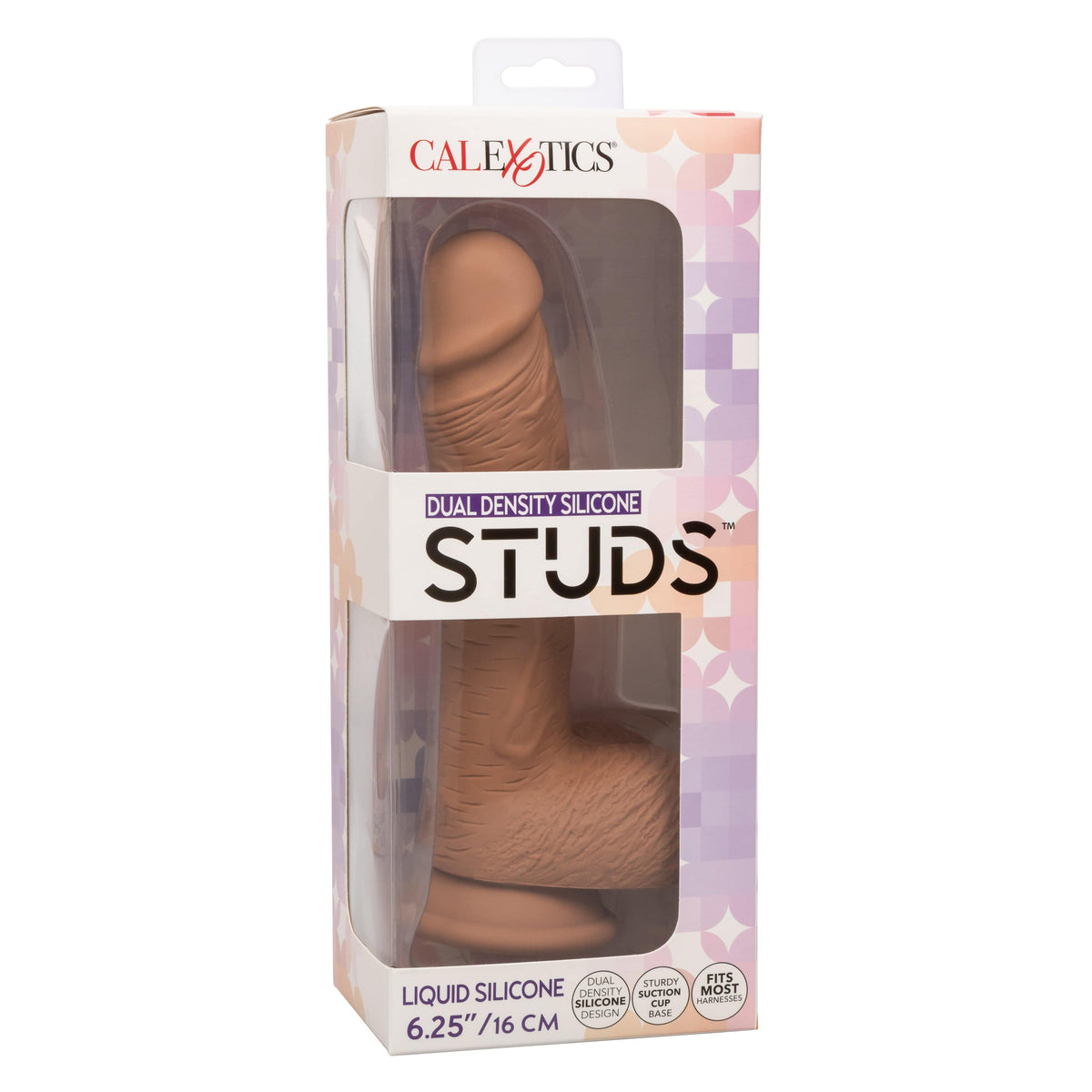 California Exotics - Dual Density Silicone Studs Realistic Dildo -  Realistic Dildo with suction cup (Non Vibration)  Durio.sg