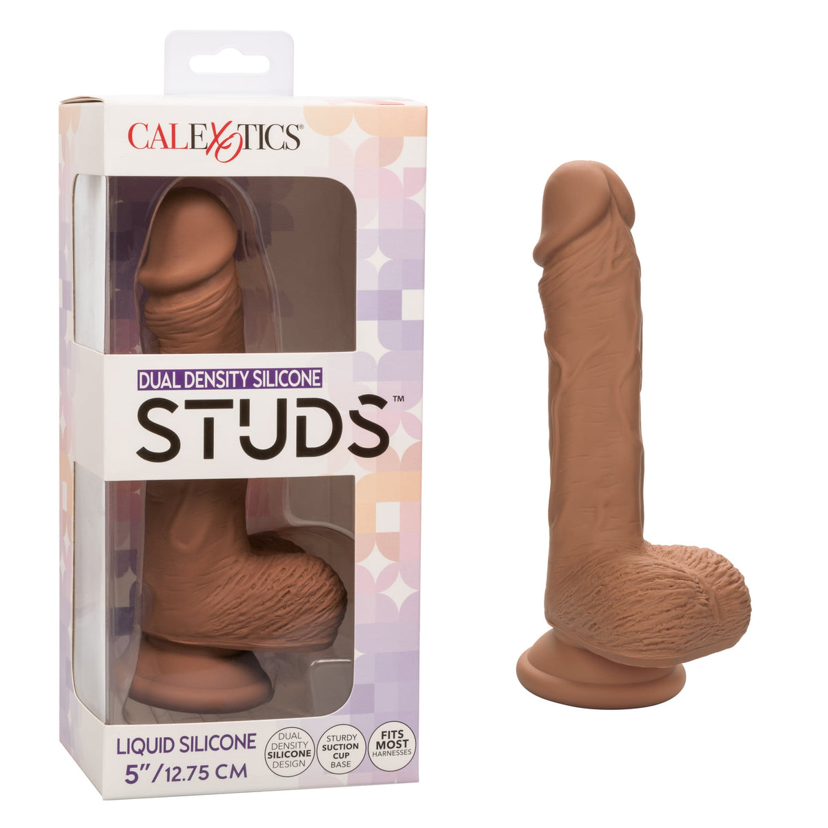 California Exotics - Dual Density Silicone Studs Realistic Dildo -  Realistic Dildo with suction cup (Non Vibration)  Durio.sg