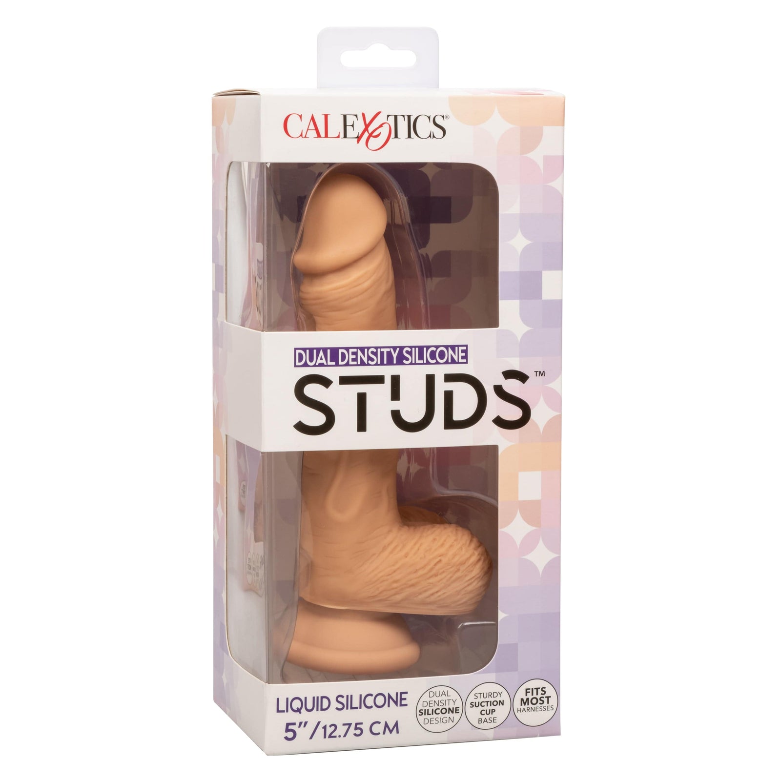 California Exotics - Dual Density Silicone Studs Realistic Dildo -  Realistic Dildo with suction cup (Non Vibration)  Durio.sg