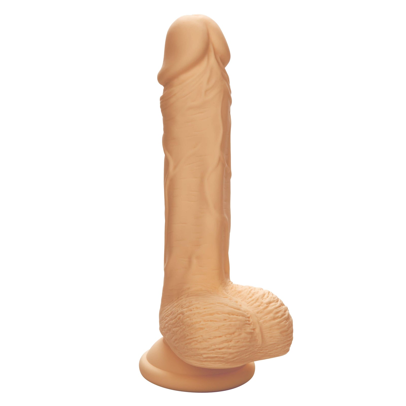 California Exotics - Dual Density Silicone Studs Realistic Dildo - Ivory Realistic Dildo with suction cup (Non Vibration) 716770104243 Durio.sg