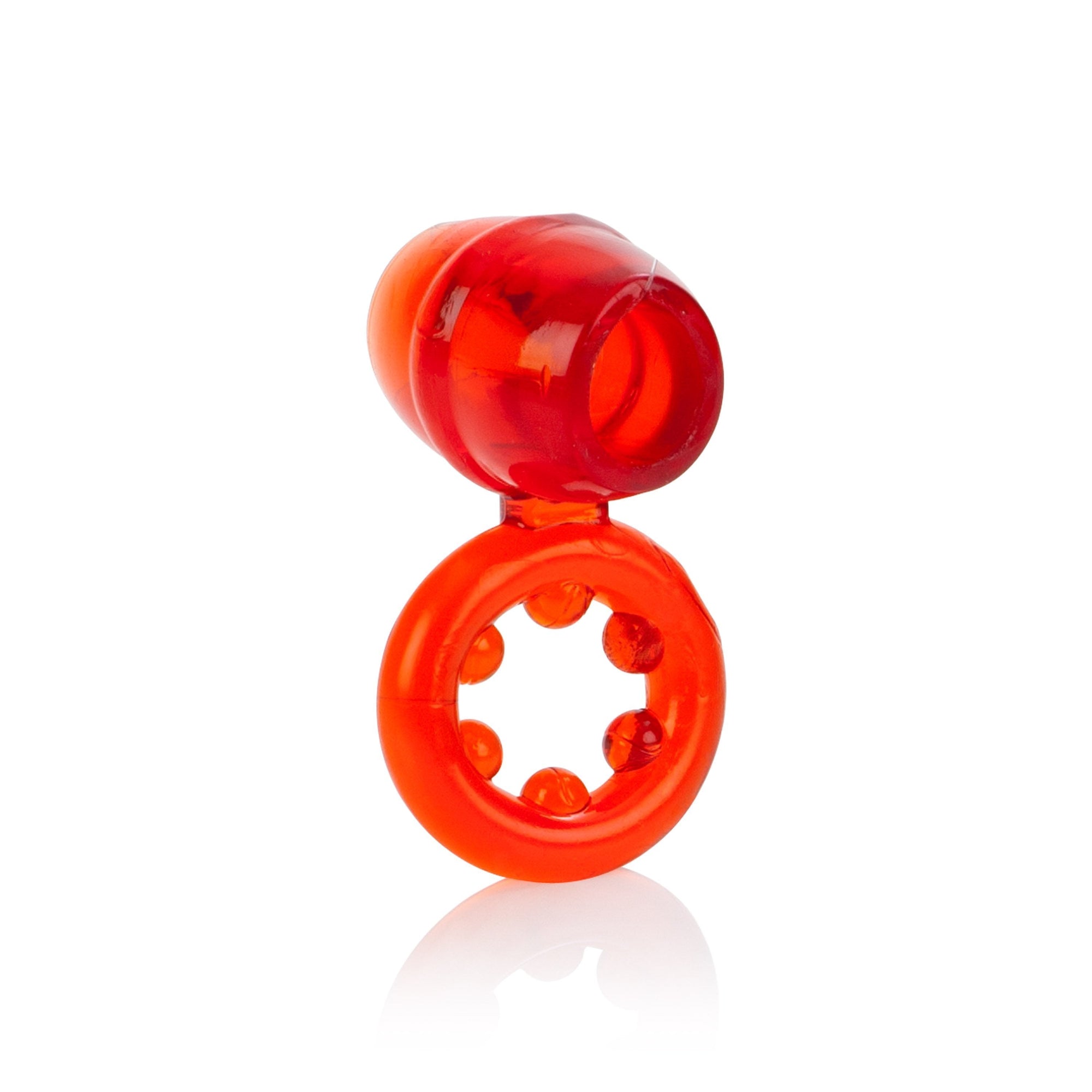 California Exotics - Dual Support Magnum Cock Ring (Red) -  Rubber Cock Ring (Non Vibration)  Durio.sg
