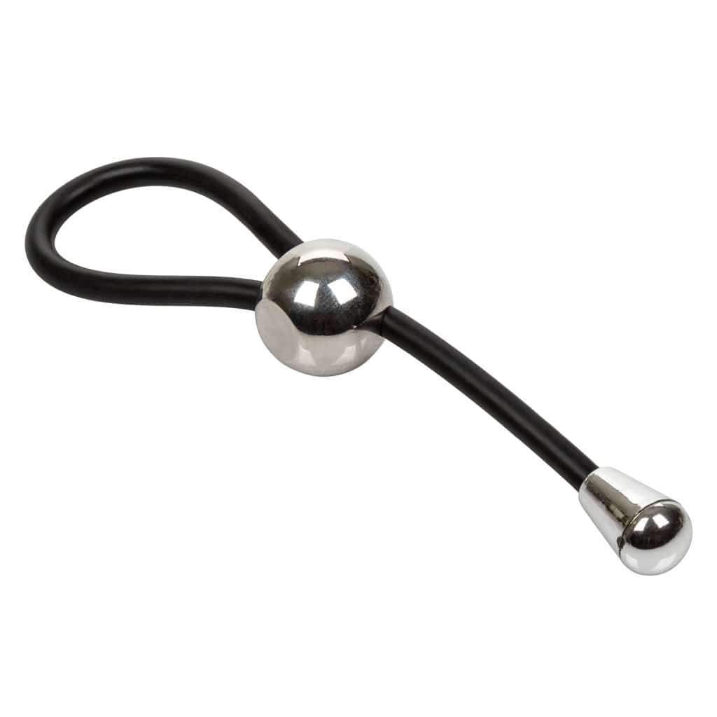 California Exotics - EZ Cinch Silicone Lasso Cock Ring (Black) -  Silicone Cock Ring (Non Vibration)  Durio.sg