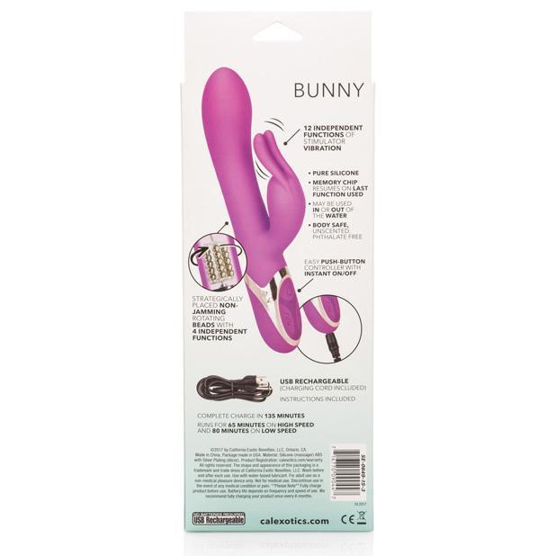 California Exotics - Enchanted Bunny Rechargeable Rabbit Vibrator (Purple) -  Rabbit Dildo (Vibration) Rechargeable  Durio.sg