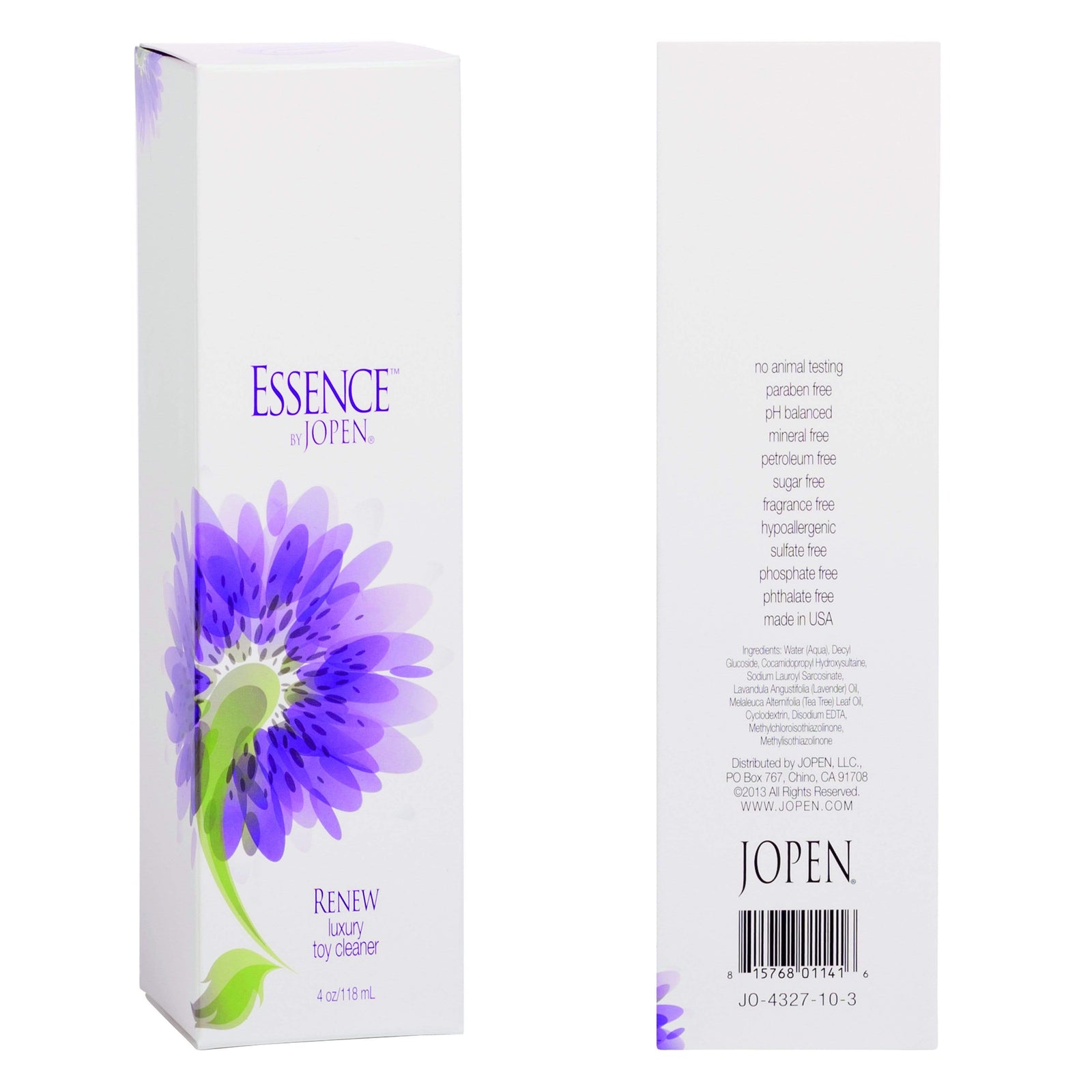 California Exotics - Essence by Jopen Renew Luxury Toy Cleaner 118ml -  Toy Cleaners  Durio.sg