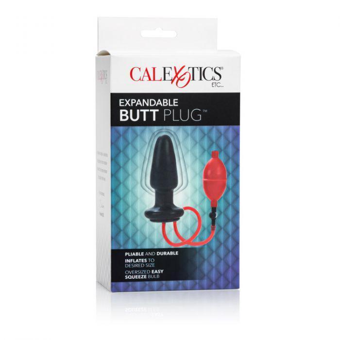 California Exotics - Expandable Butt Plug (Black) -  Expandable Anal Plug (Non Vibration)  Durio.sg