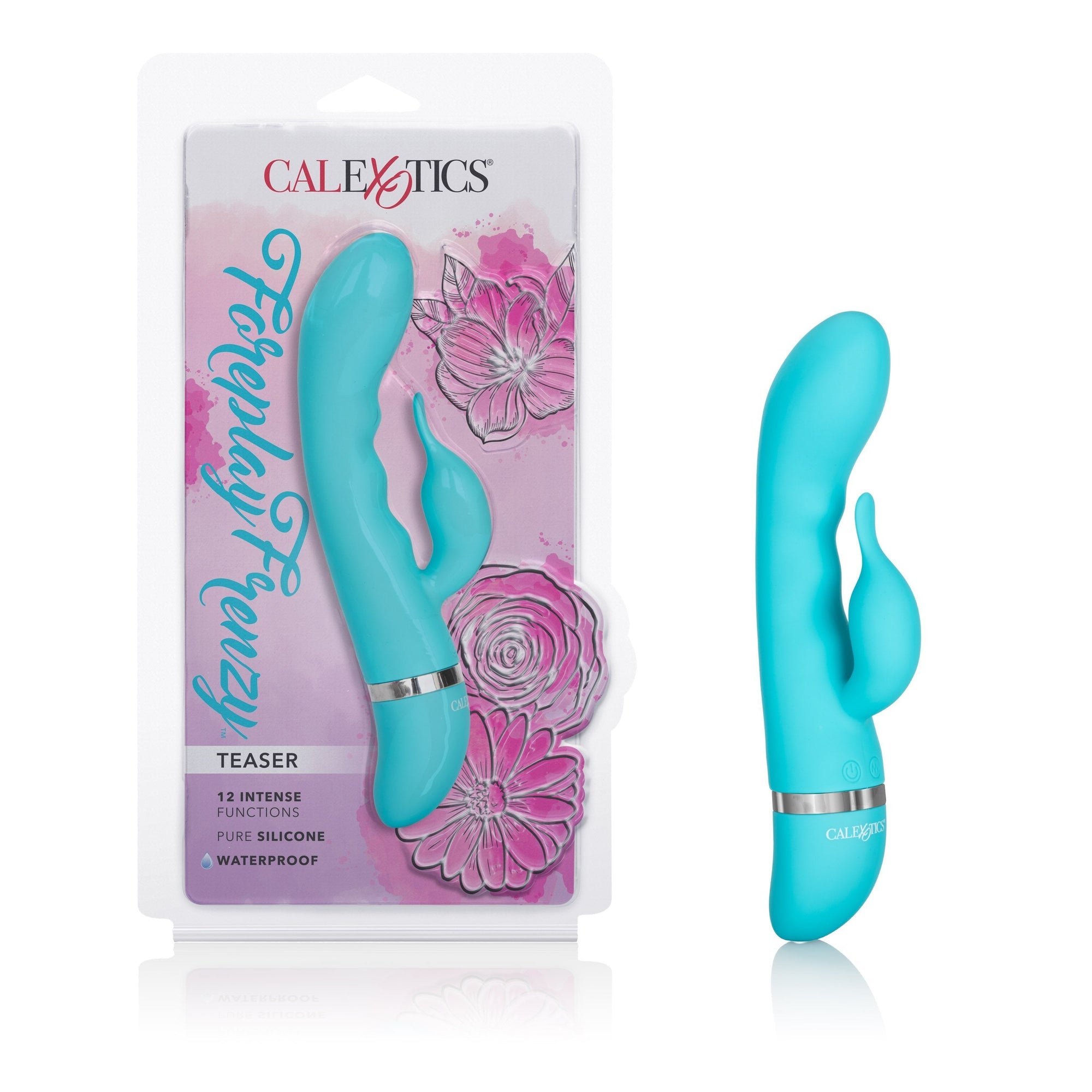 California Exotics - Foreplay Frenzy Teaser Rabbit Vibrator (Blue) -  Rabbit Dildo (Vibration) Non Rechargeable  Durio.sg