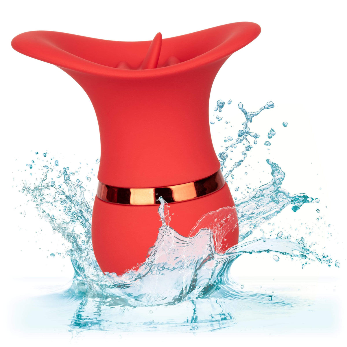 California Exotics - French Kiss Charmer Clit Massager (Red) -  Clit Massager (Vibration) Rechargeable  Durio.sg