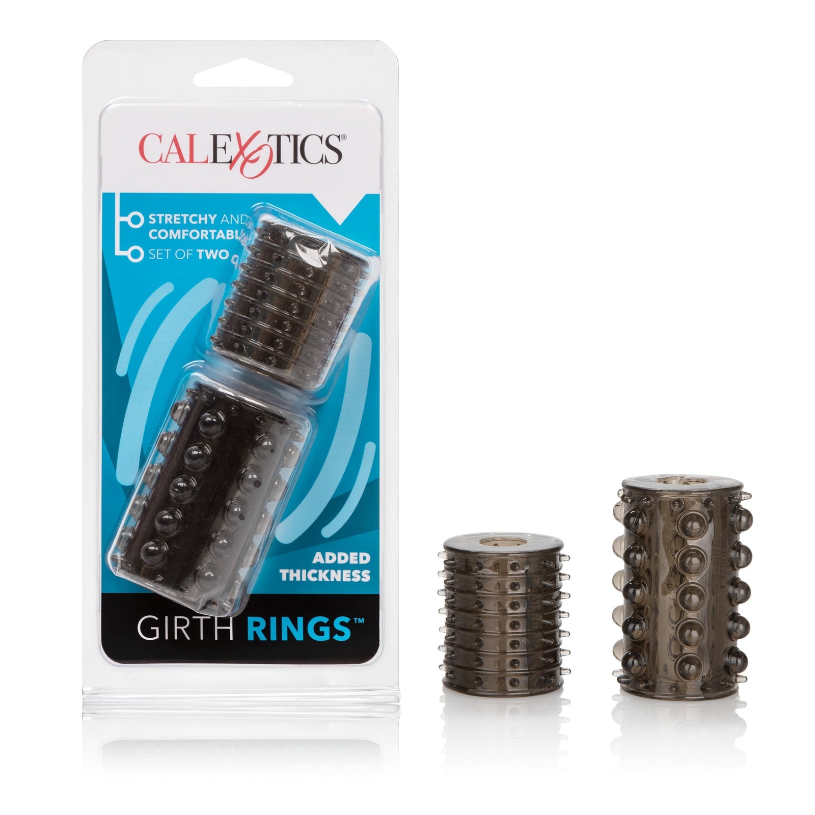 California Exotics - Girth Rings Cock Sleeves (Black) -  Cock Sleeves (Non Vibration)  Durio.sg