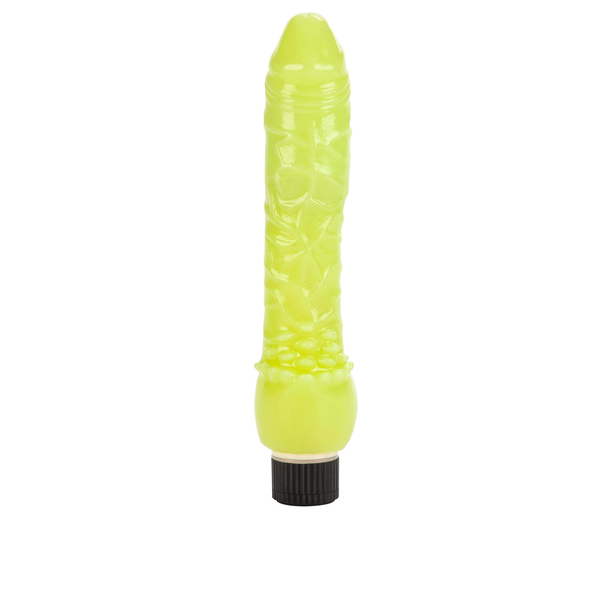California Exotics - Glow In The Dark Jelly Vibe Realistic Dildo (Green) -  Realistic Dildo w/o suction cup (Vibration) Non Rechargeable  Durio.sg