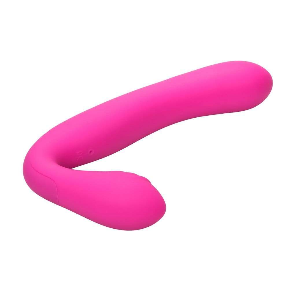 California Exotics - Her Royal Harness Rechargeable Love Rider Strapless Strap On (Pink) -  Strap On with Dildo for Reverse Insertion (Vibration) Rechargeable  Durio.sg